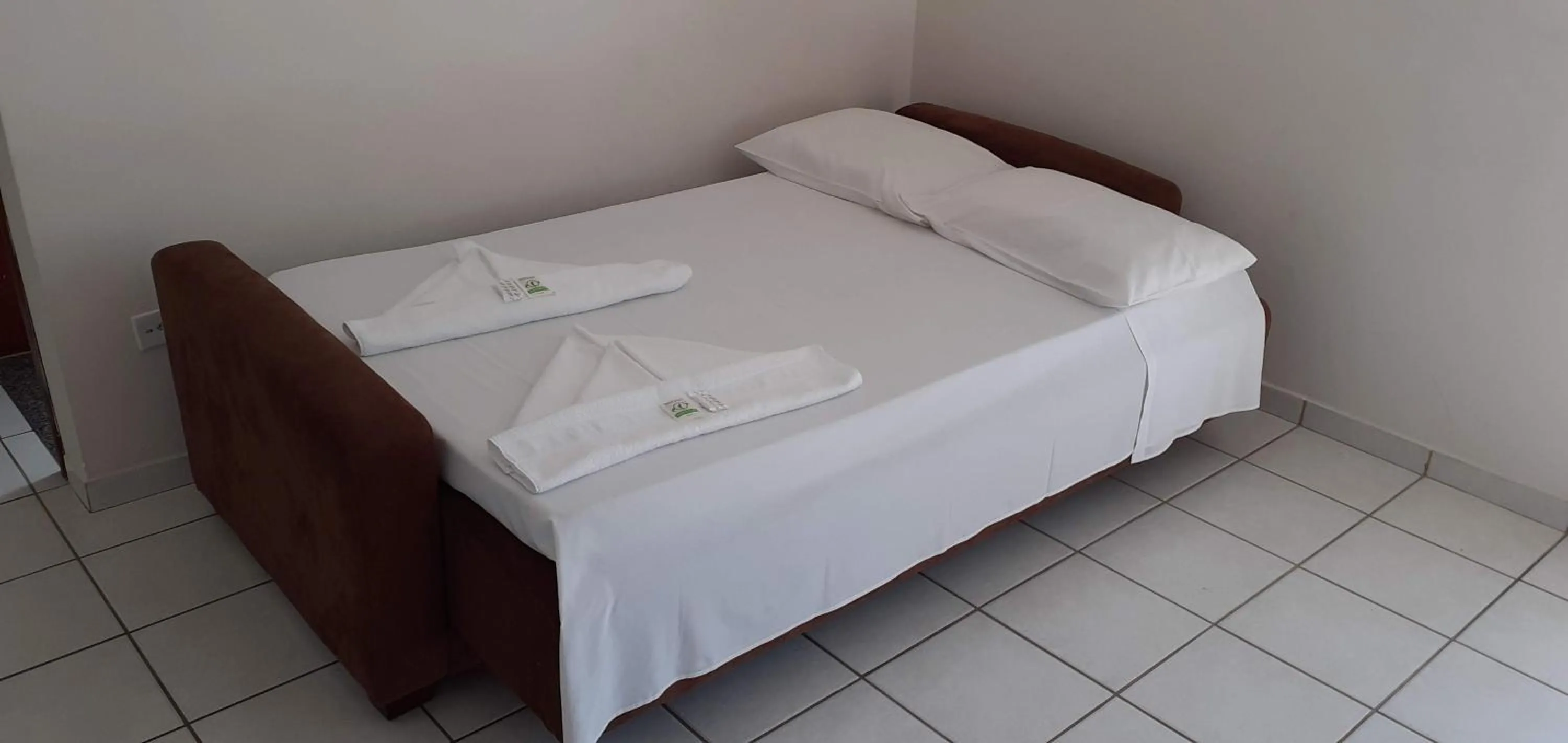 Bed in Hotel Jangada Flat