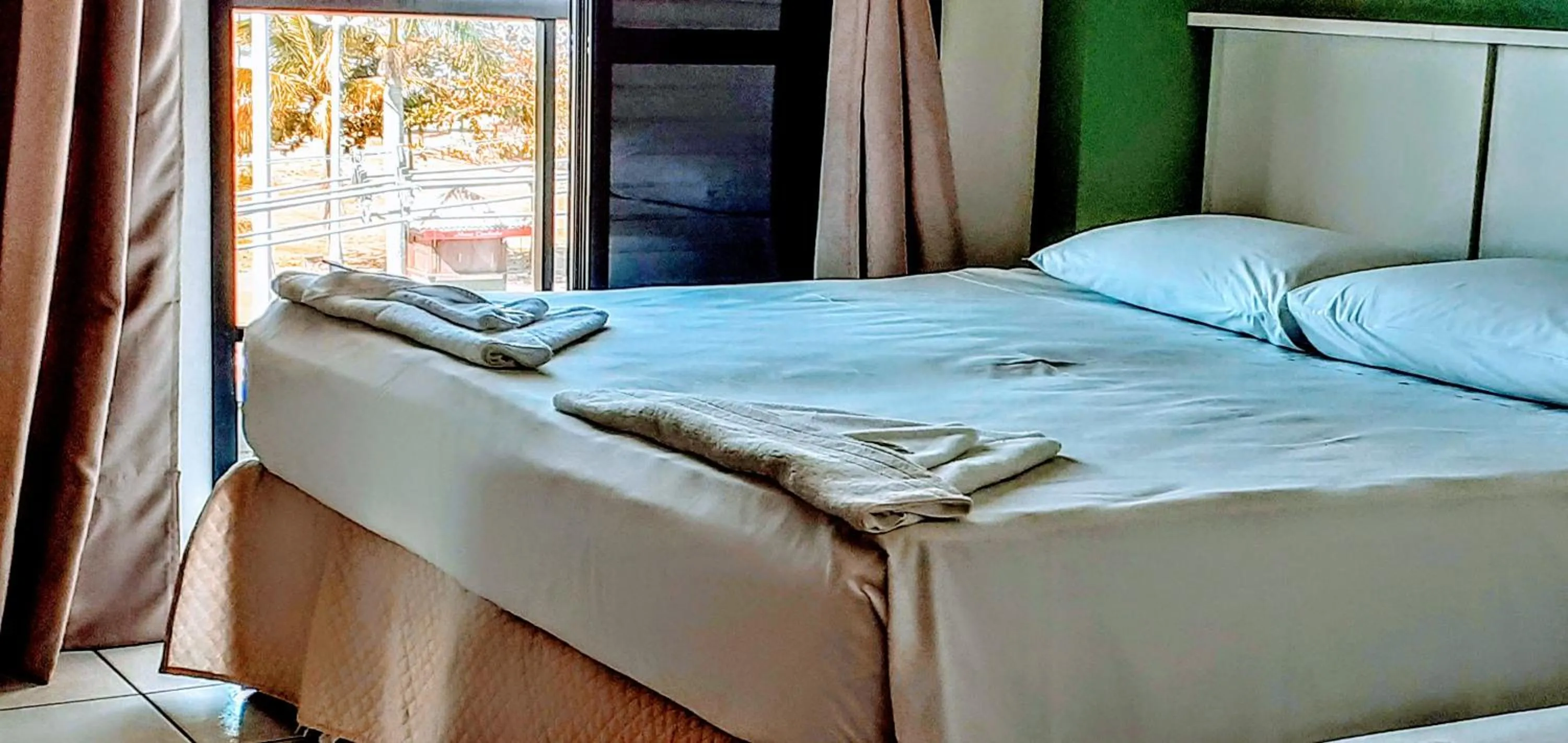 Bed in Hotel Jangada Flat