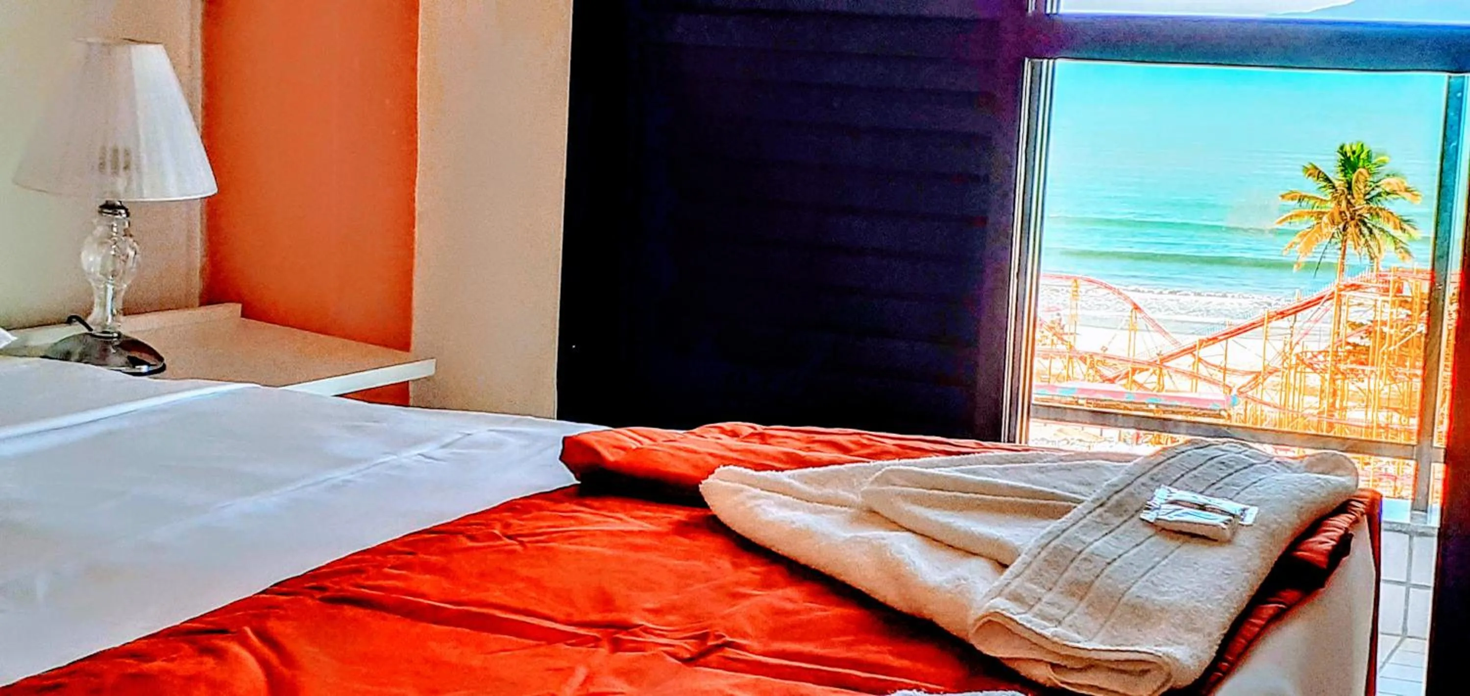Bed in Hotel Jangada Flat