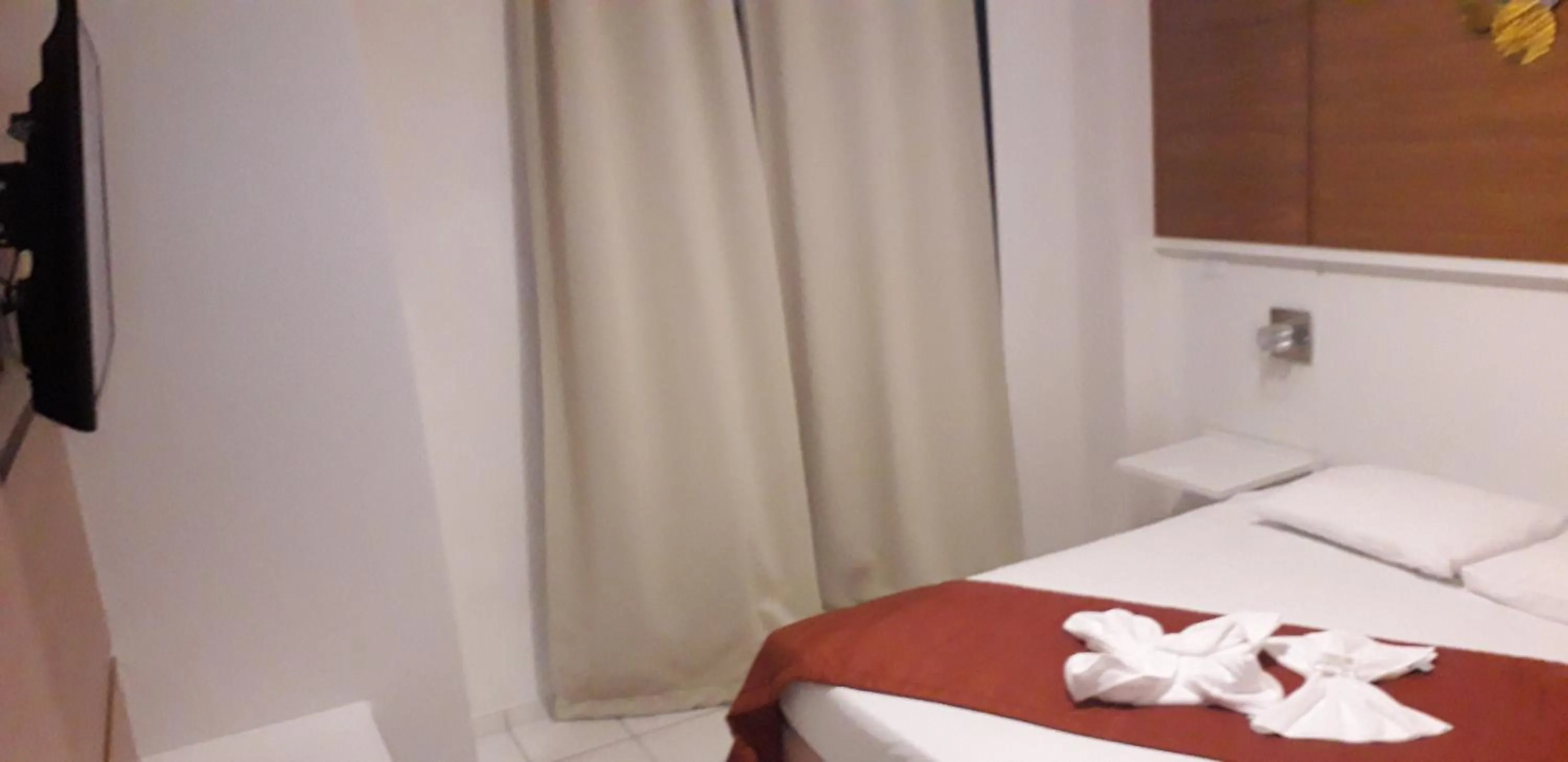 Bed in Hotel Jangada Flat