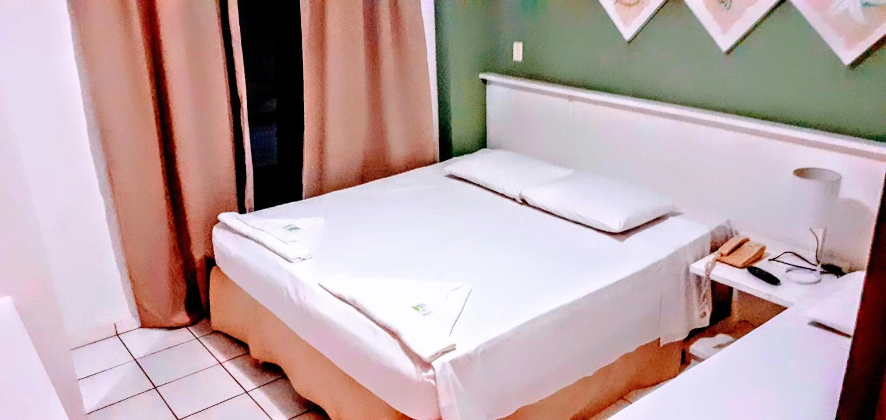 Bed in Hotel Jangada Flat