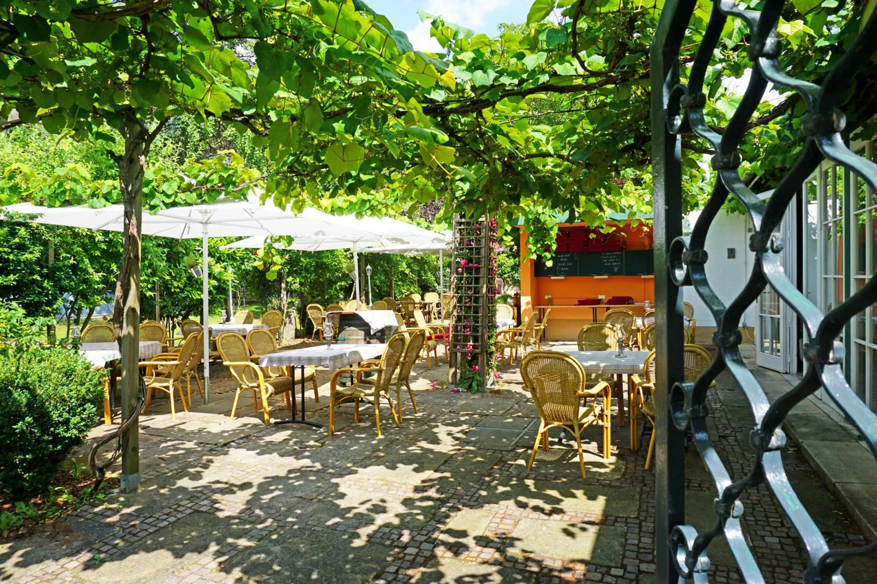 Patio in Hotel Annaberg