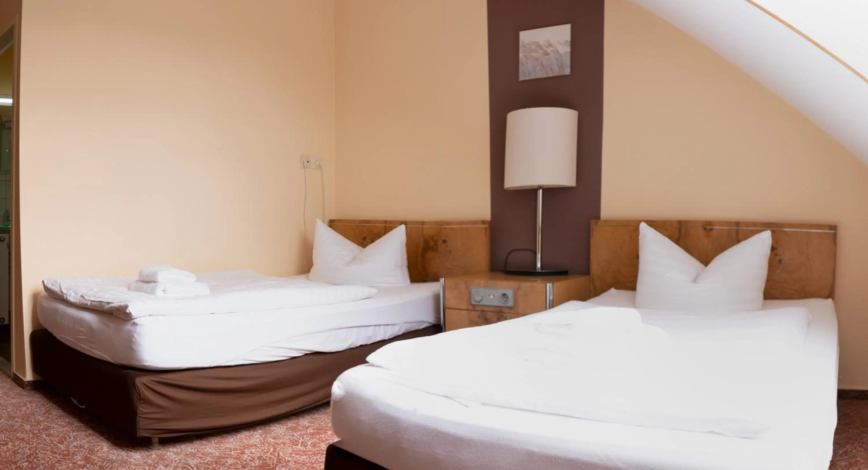 Bed in Hotel am Uckersee