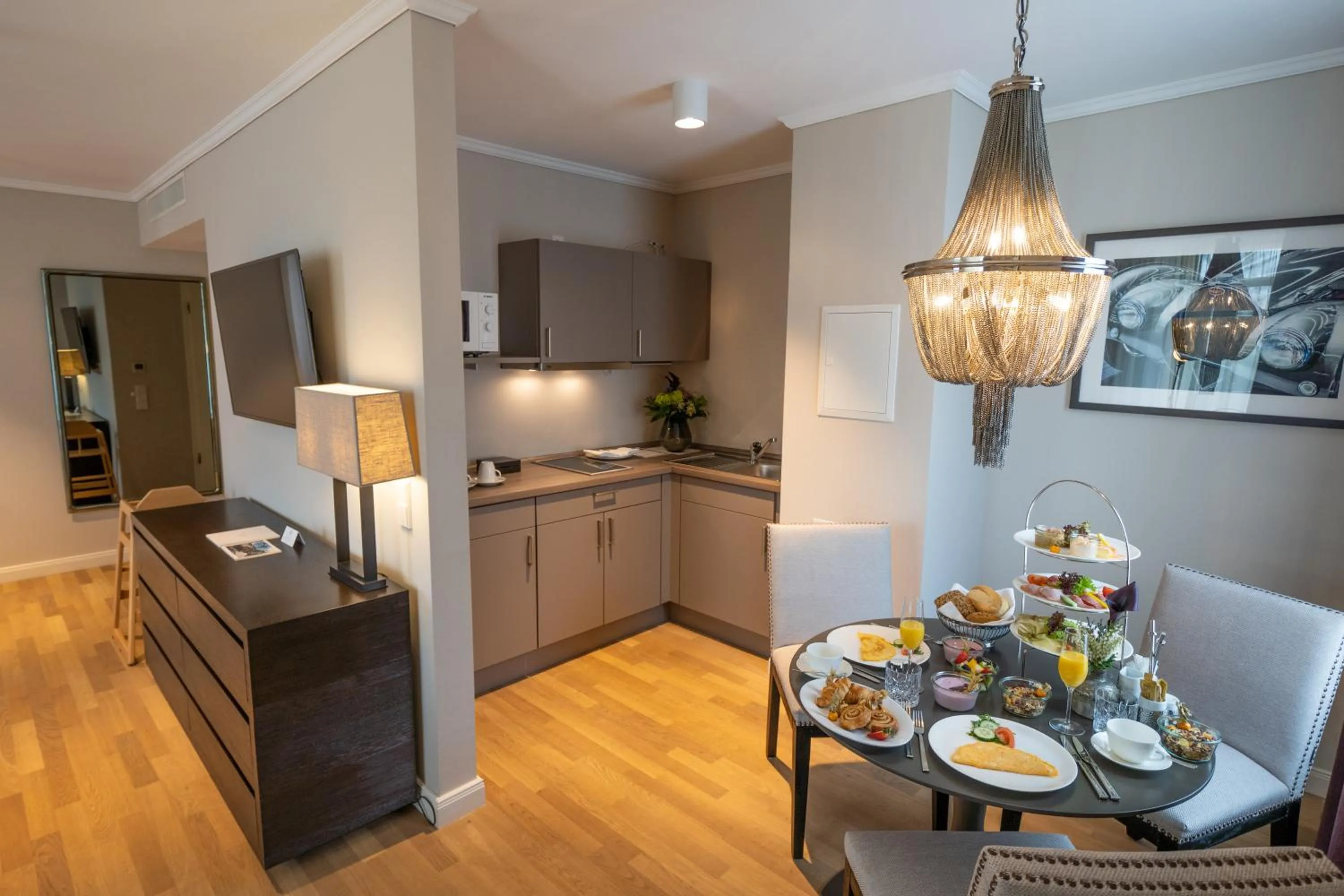 Kitchen or kitchenette in VILA VITA Rosenpark