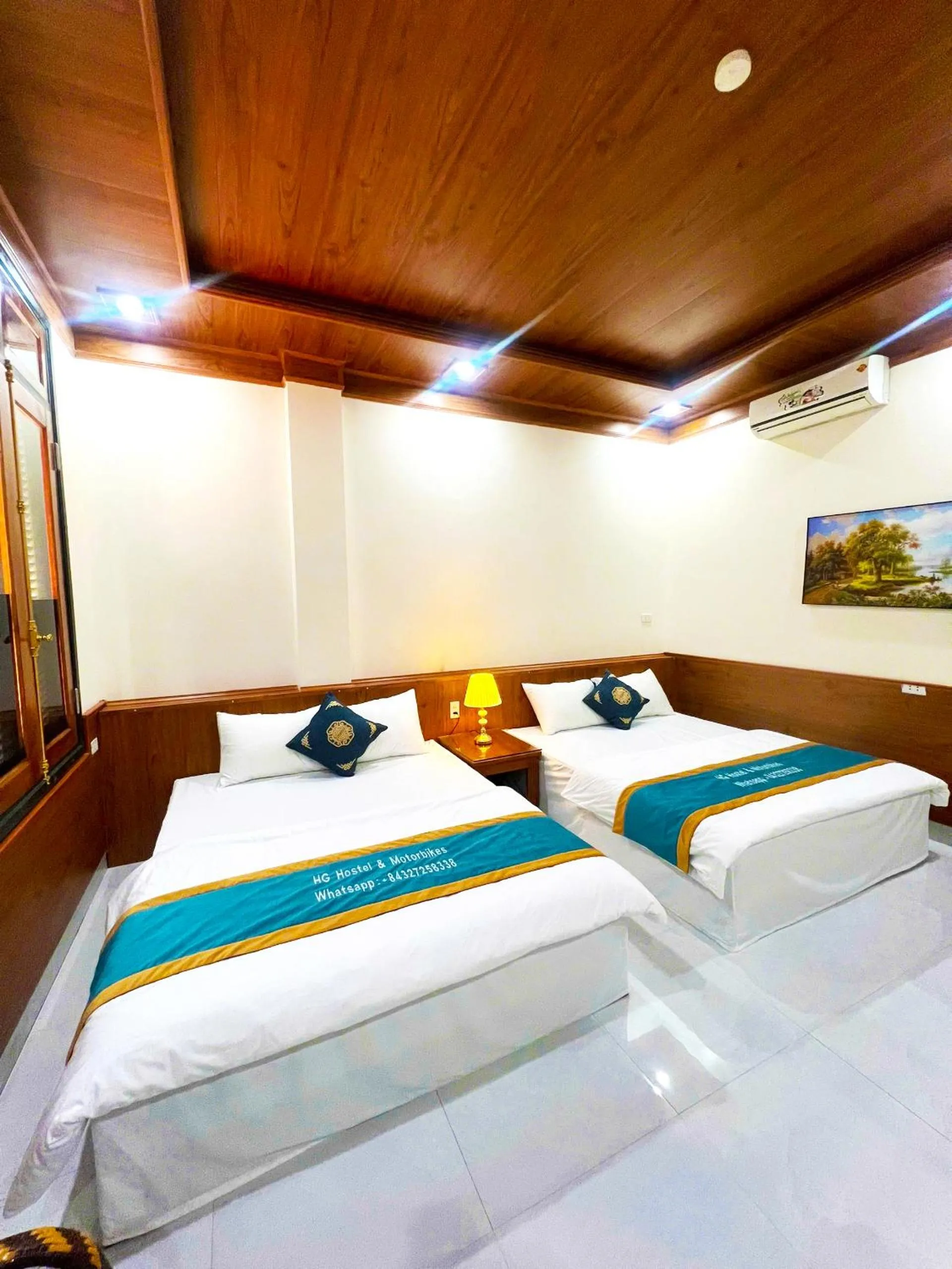 Bed in HG Hostel provide Tours & Motorbikes