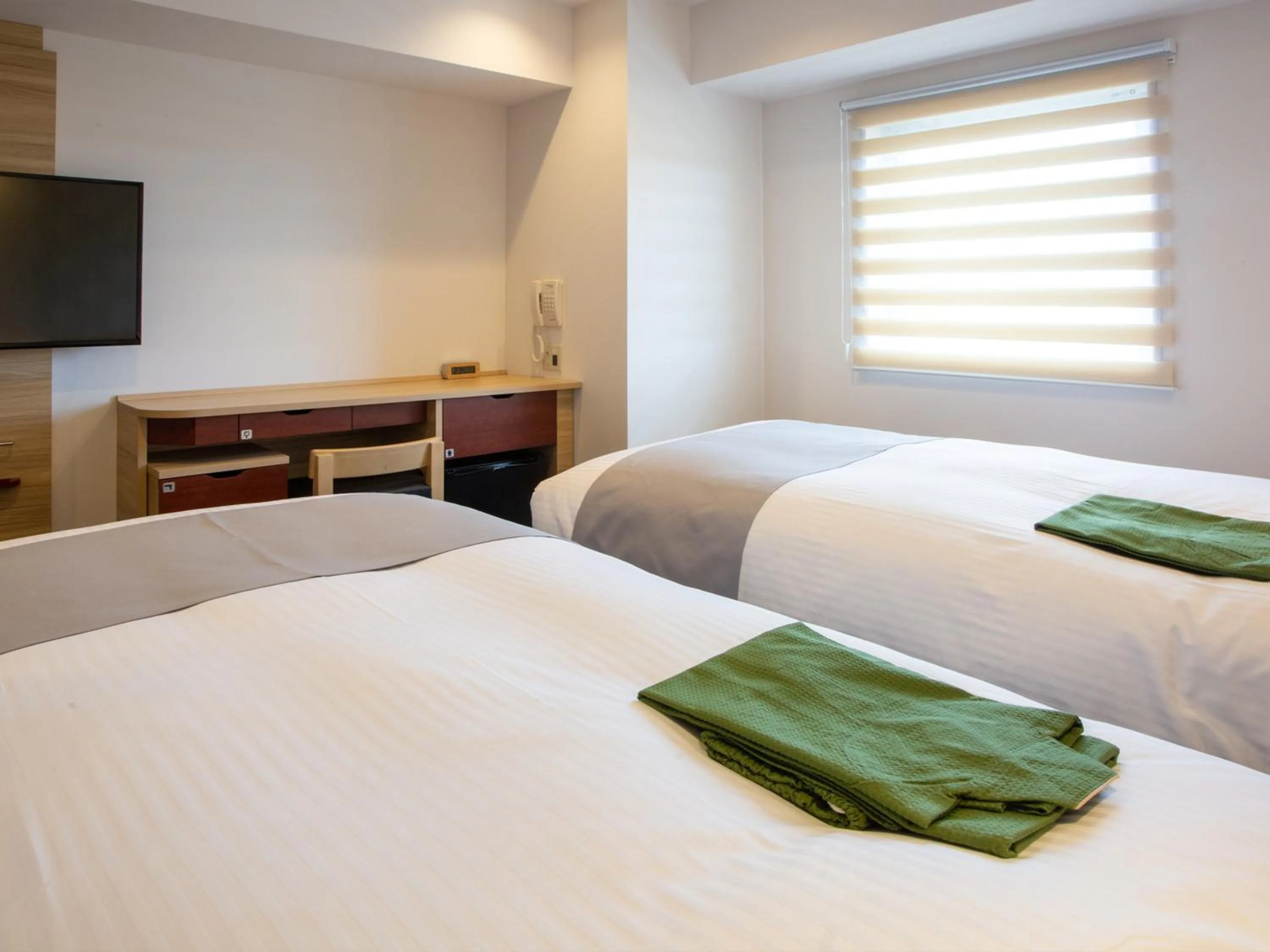 Photo of the whole room, Bed in Kuretake Inn Premium Fukuroi Ekimae