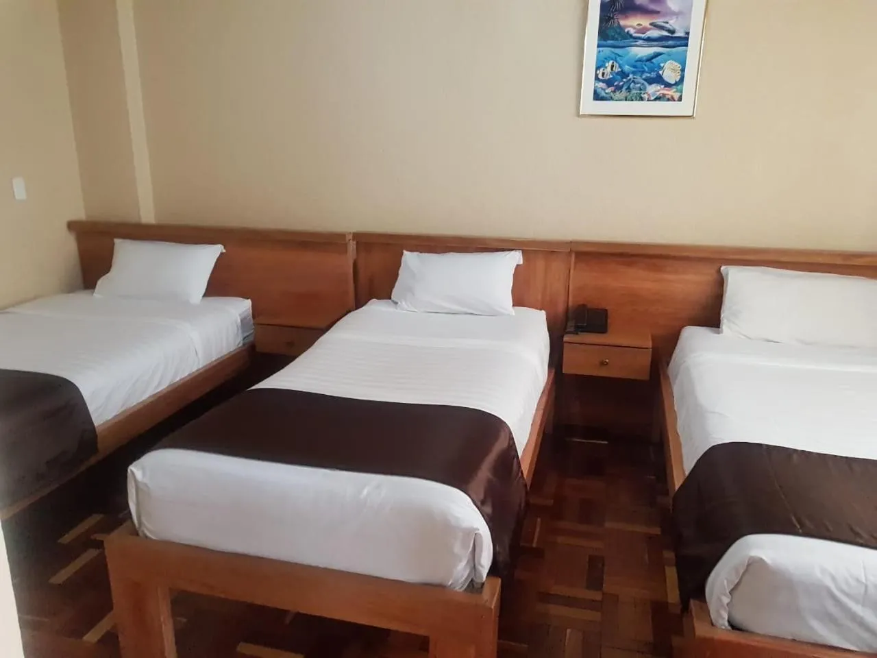 Bed in Hostal Loro Verde