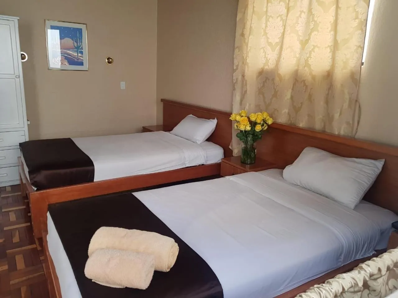 Bed in Hostal Loro Verde