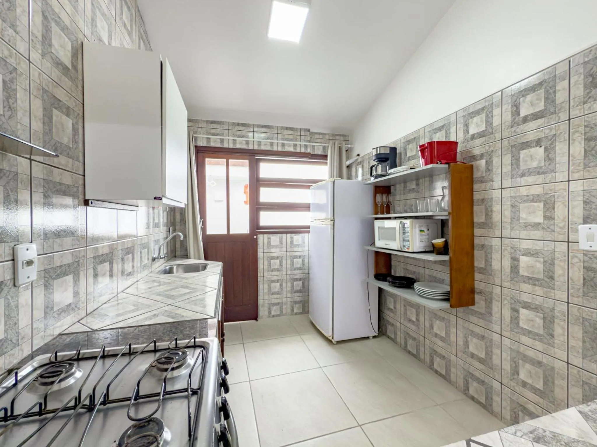 Kitchen or kitchenette in Lemuria Apart Hotel