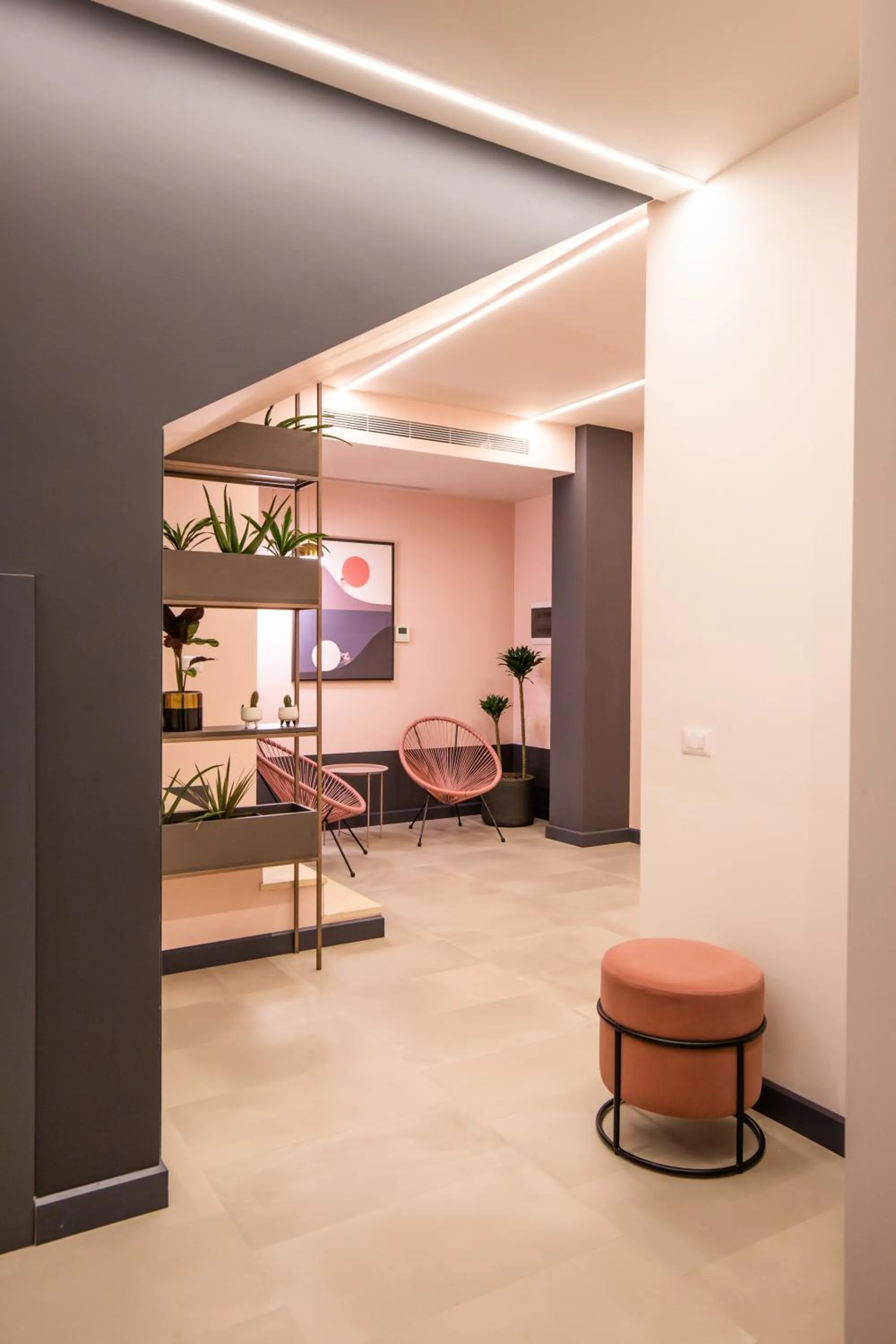 Seating area in Allure Boutique Hotel