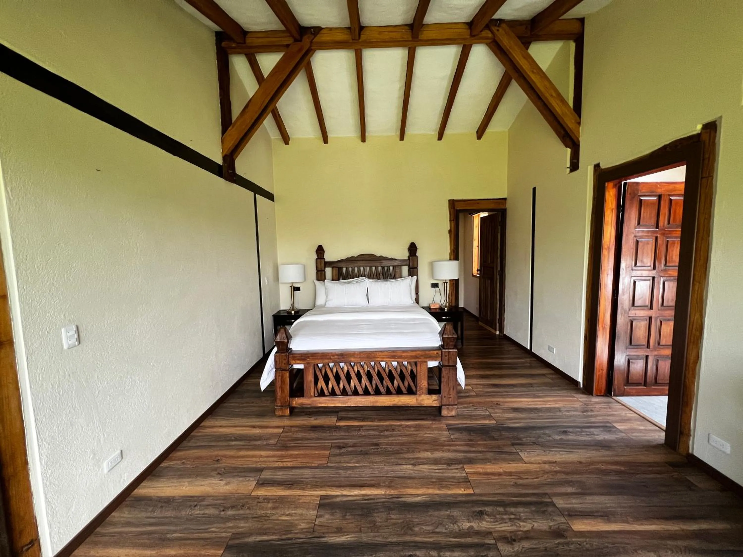 Bed in Hacienda Jimenita Wildlife Reserve