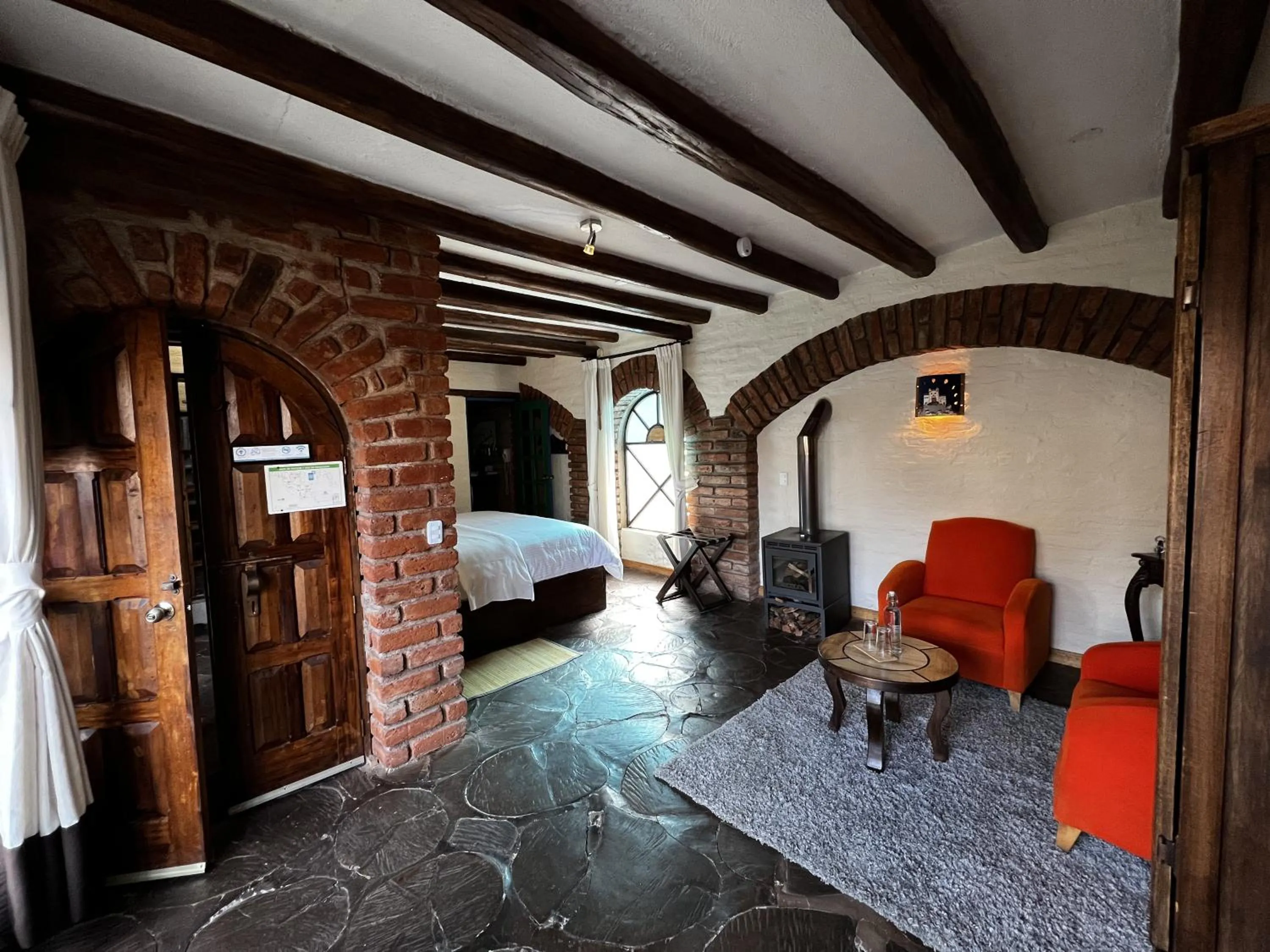 Living room in Hacienda Jimenita Wildlife Reserve