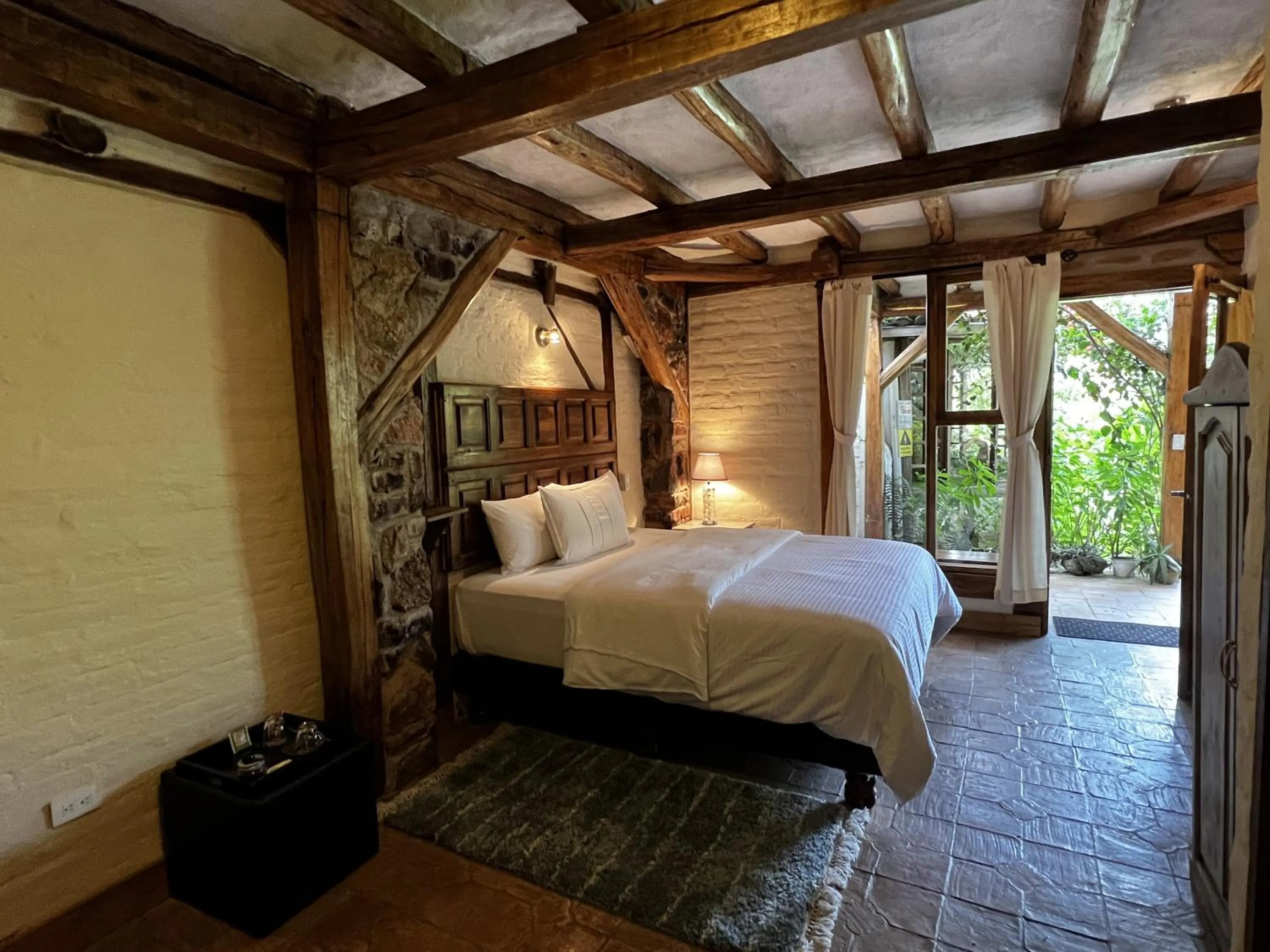 Bed in Hacienda Jimenita Wildlife Reserve