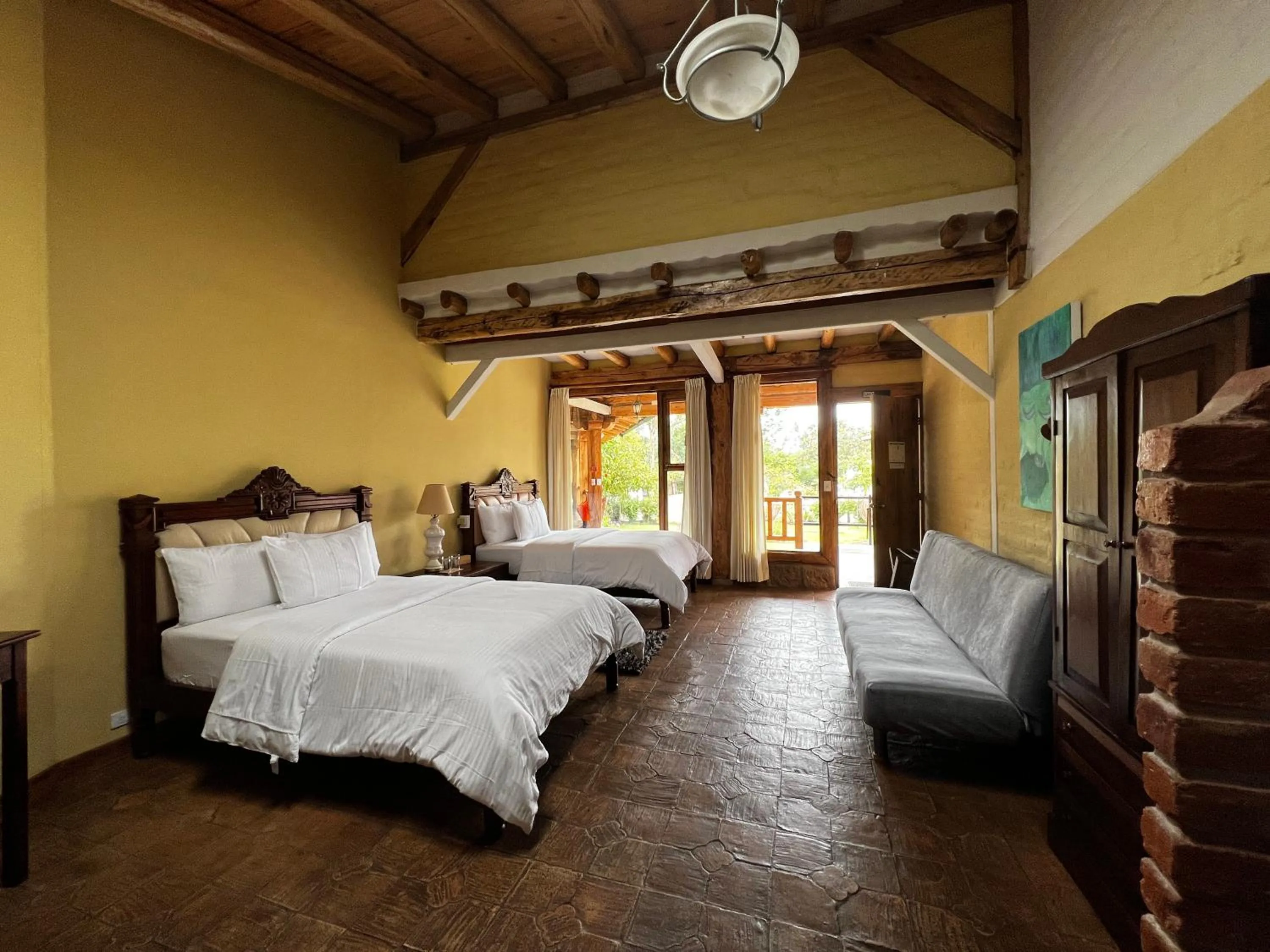 Bed in Hacienda Jimenita Wildlife Reserve