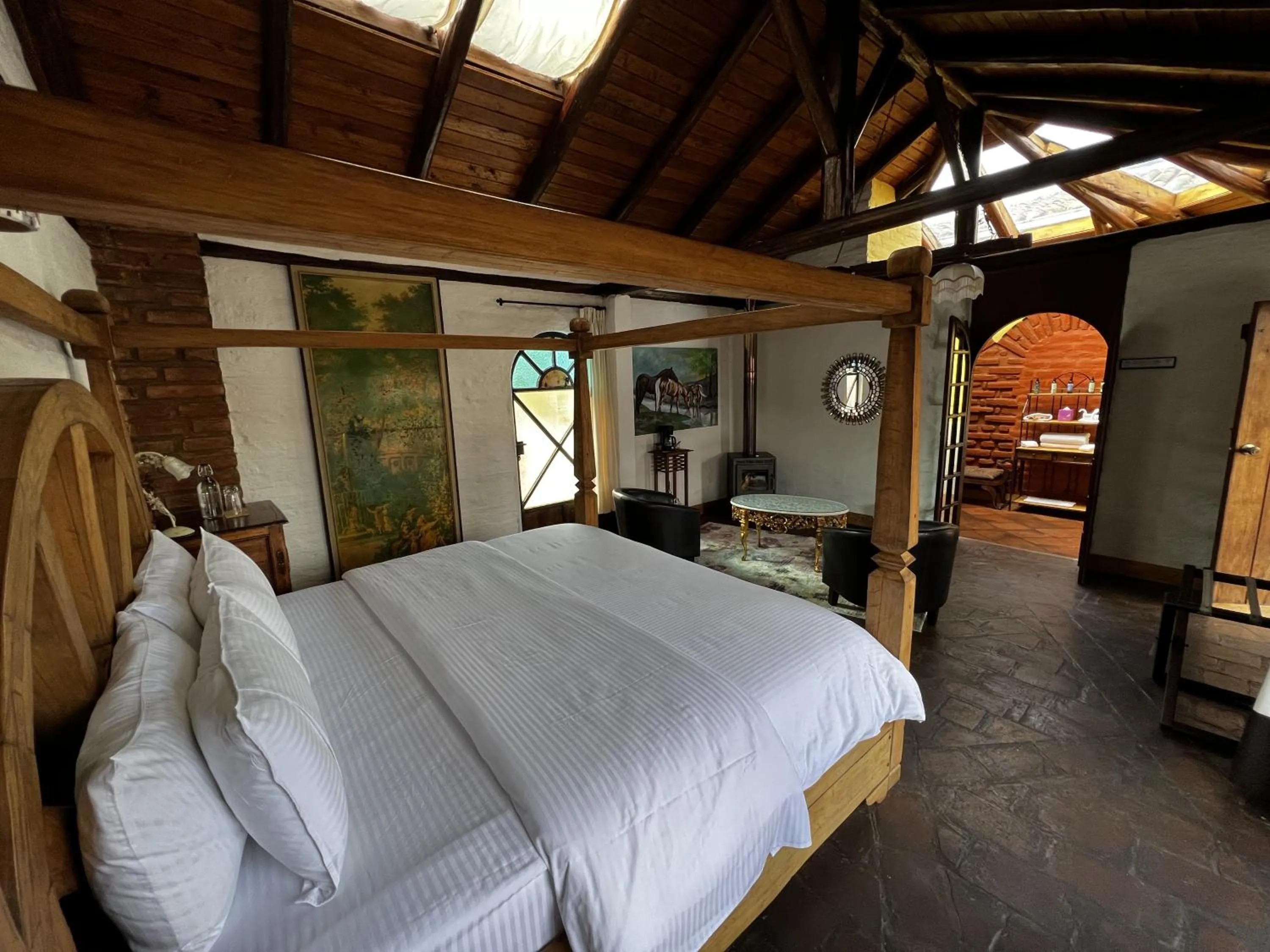 Bed in Hacienda Jimenita Wildlife Reserve