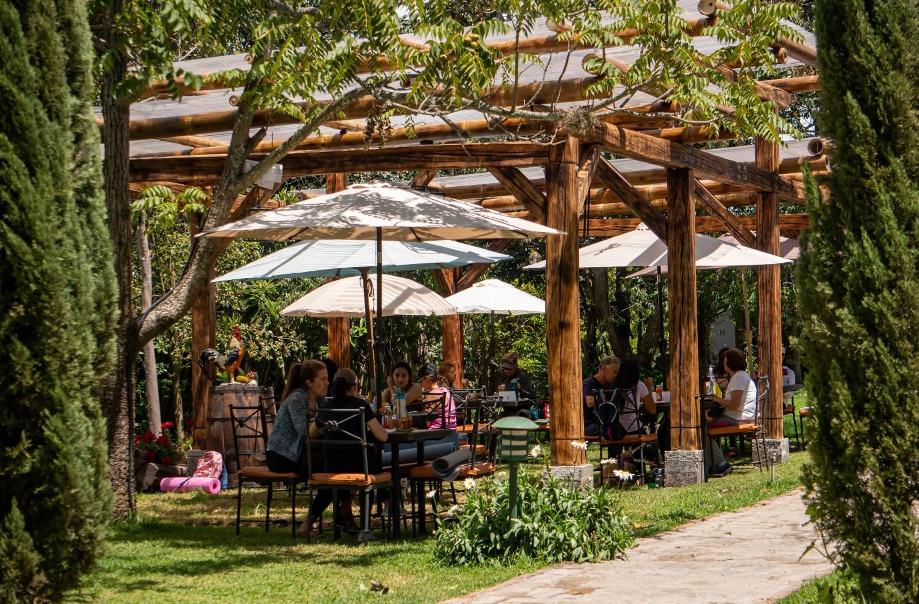 Dining area in Hacienda Jimenita Wildlife Reserve