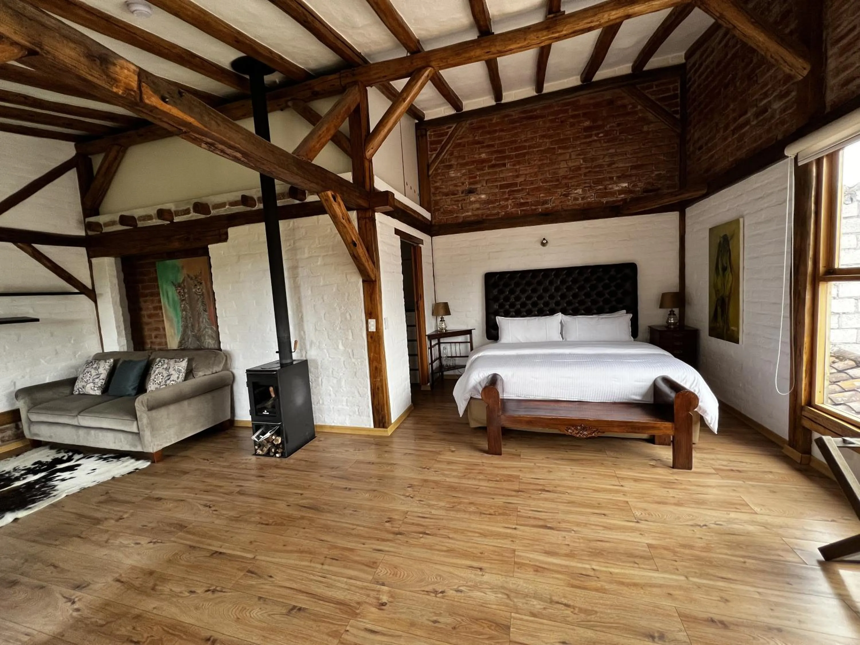 Bed in Hacienda Jimenita Wildlife Reserve