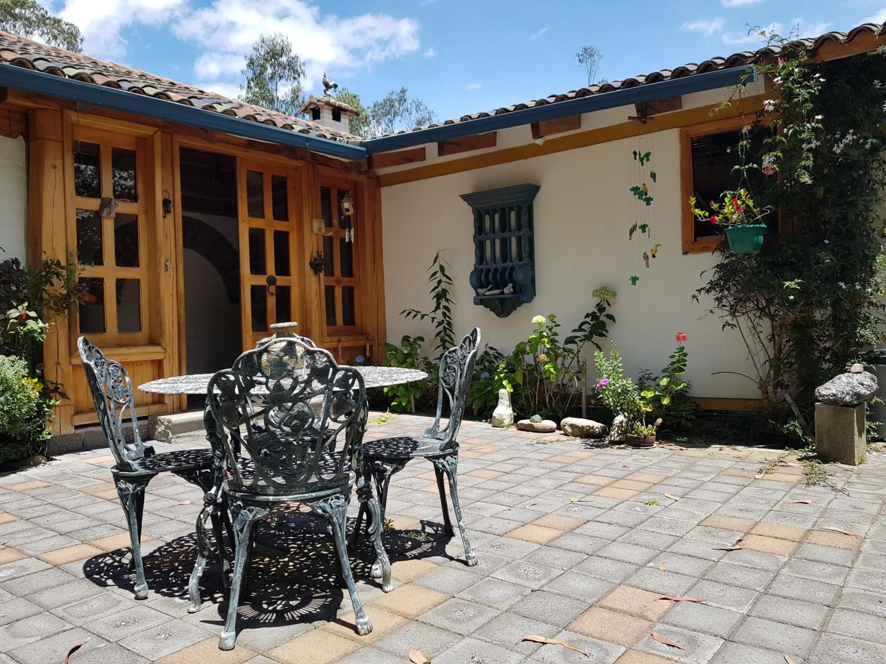 Patio in Hacienda Jimenita Wildlife Reserve