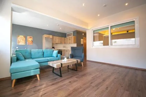 Abstract Flat With Urban View