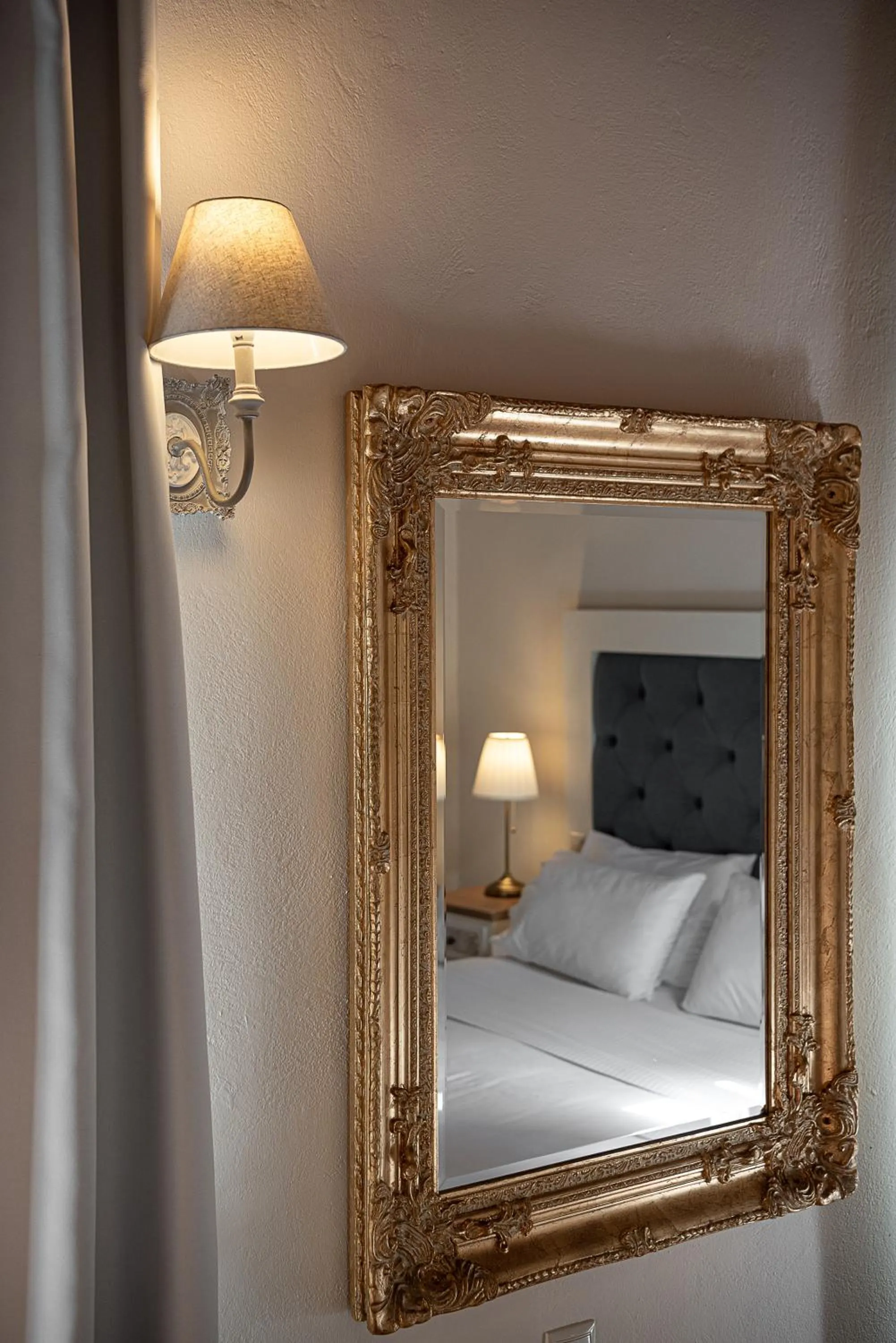 Decorative detail, Bed in Old Town Suites