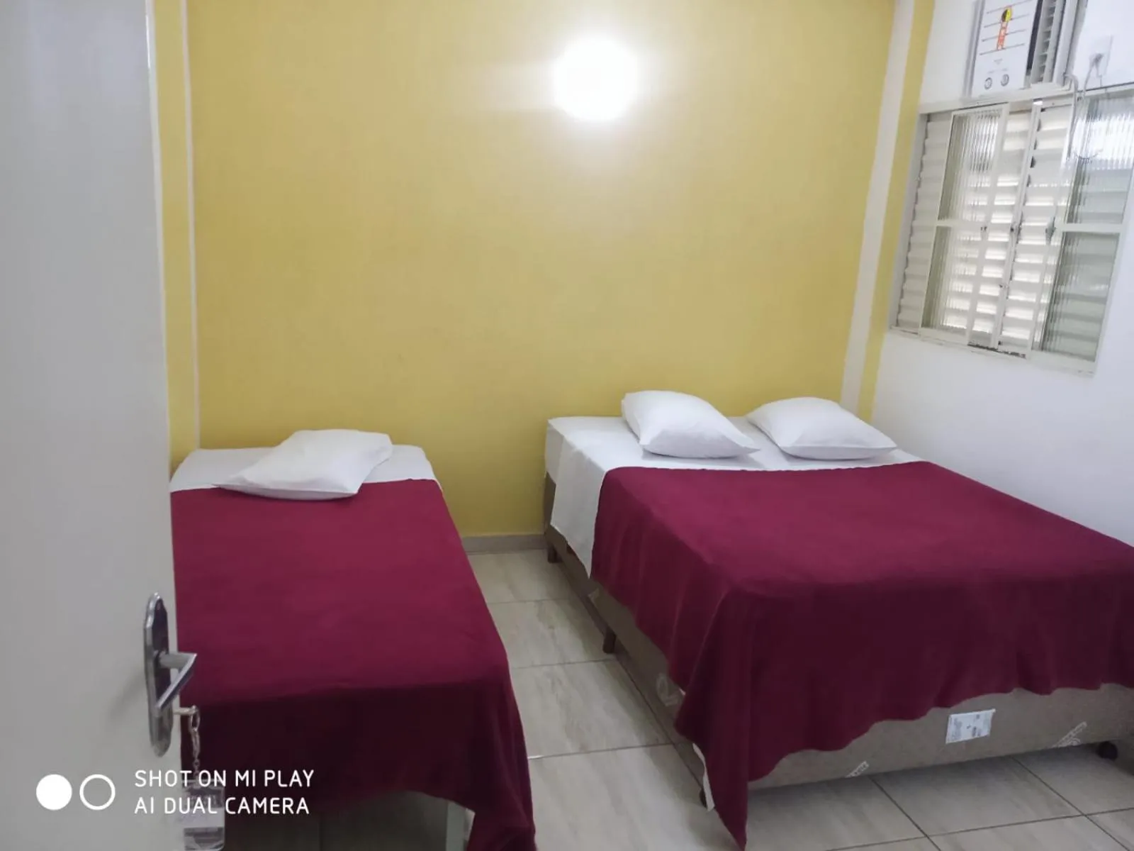 air conditioner, Bed in Hotel Iguaçu