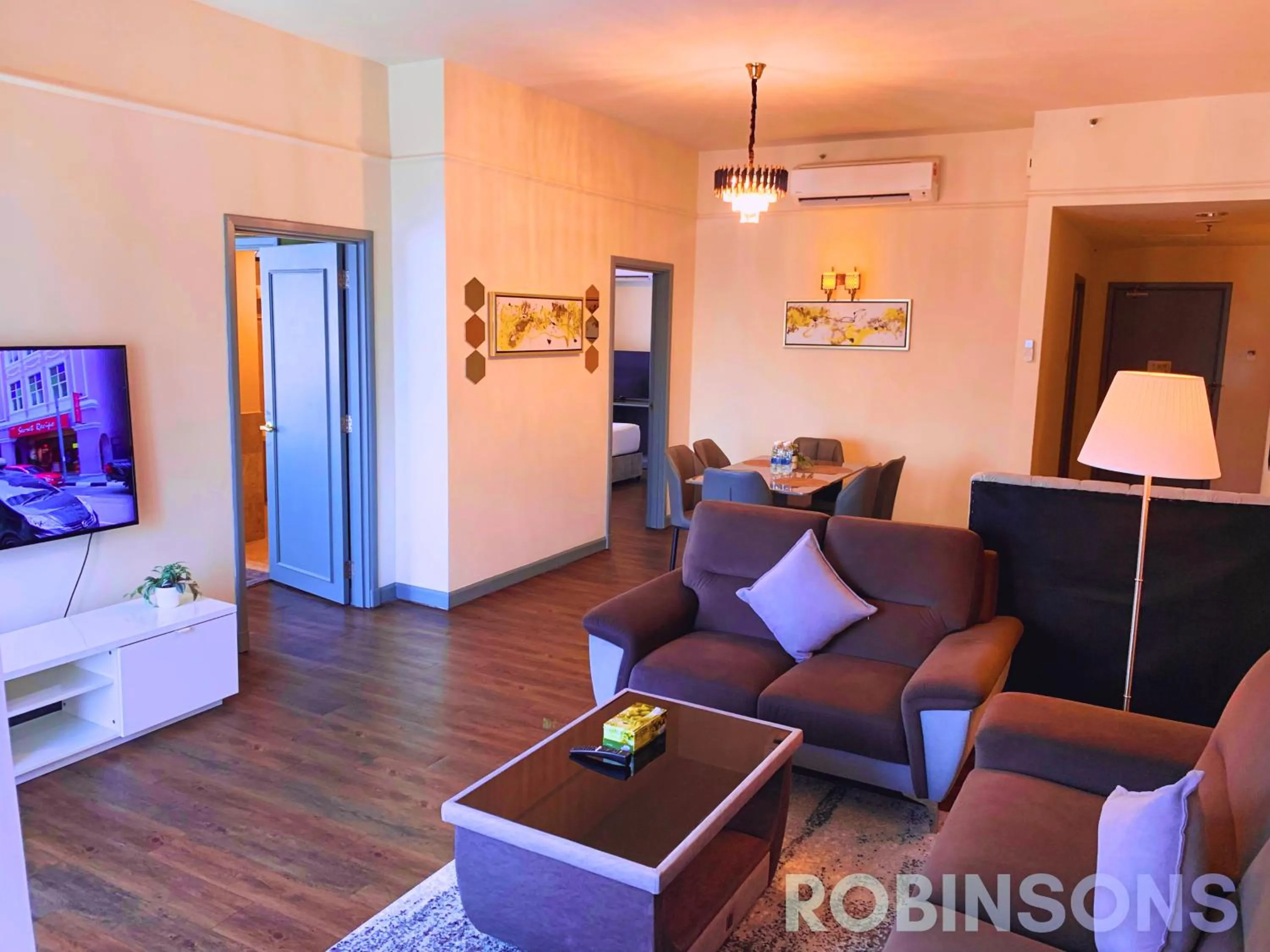 Communal lounge/ TV room in Serviced Apartments at Times Square Kuala Lumpur by Robinsons