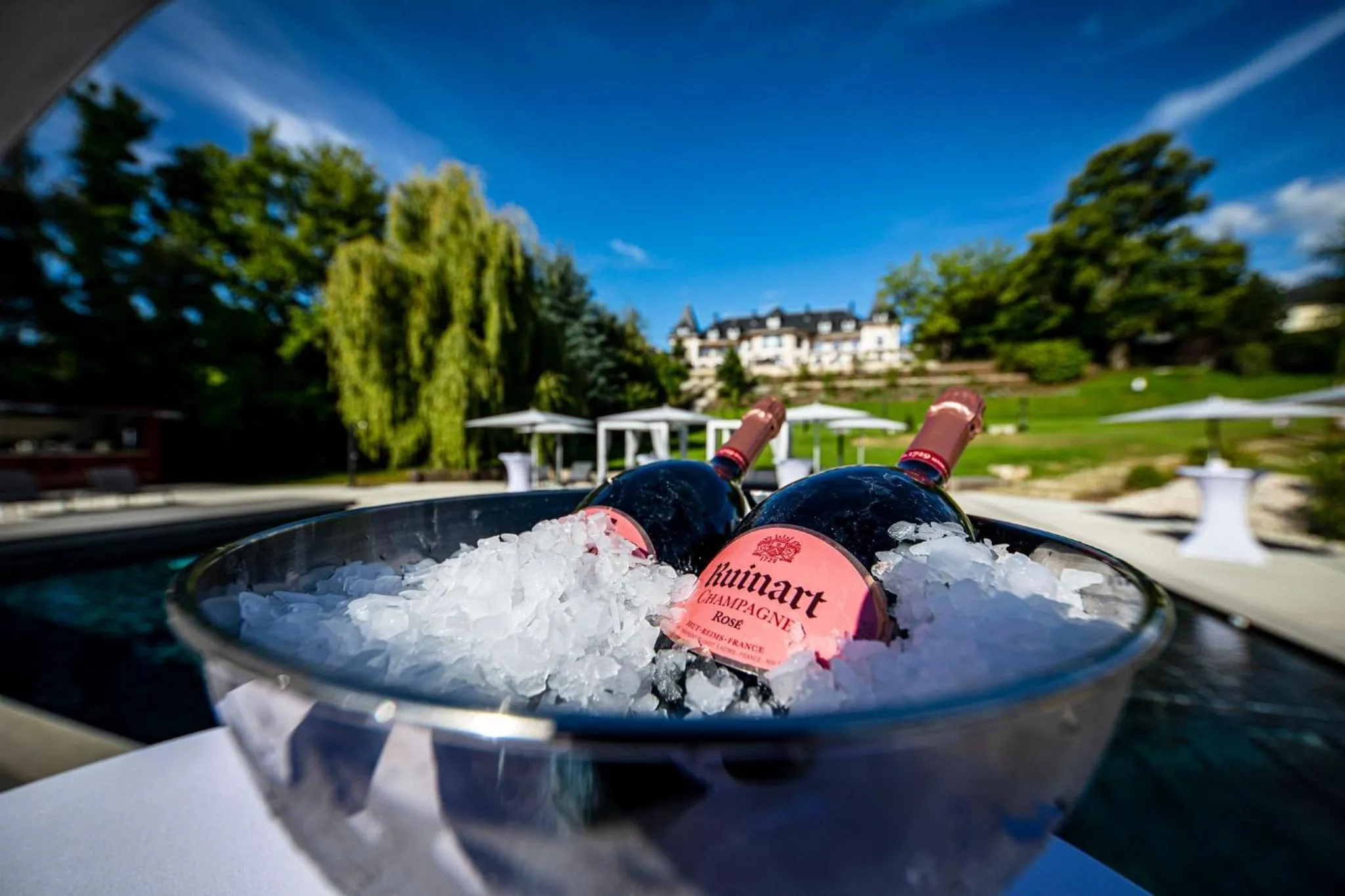 Pool view in Hôtel L'Incomparable & Restaurant Etoilé Aix-Les-Bains
