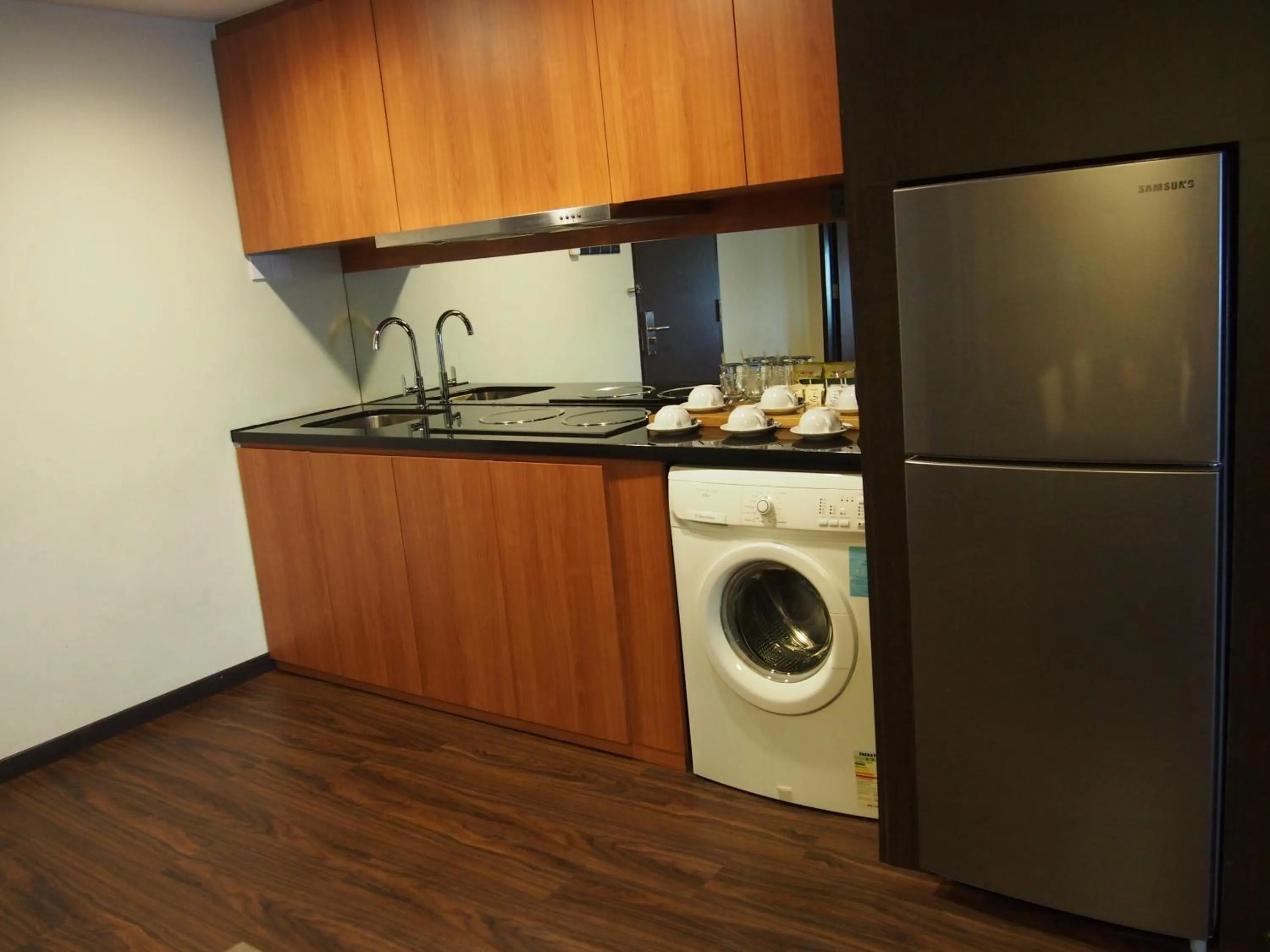 Kitchen or kitchenette in C'haya Hotel