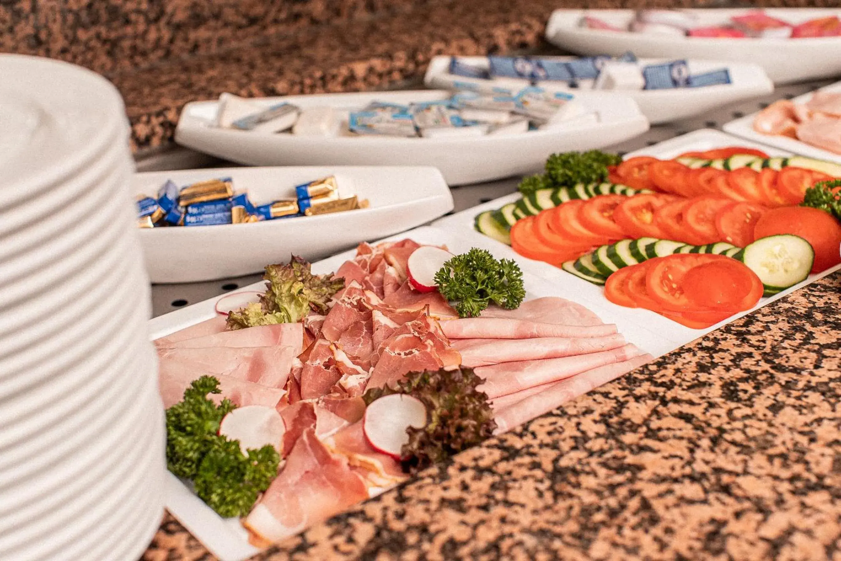 Buffet breakfast in PLAZA Hotel Gelsenkirchen Buffet breakfast in PLAZA Hotel Gelsenkirchen