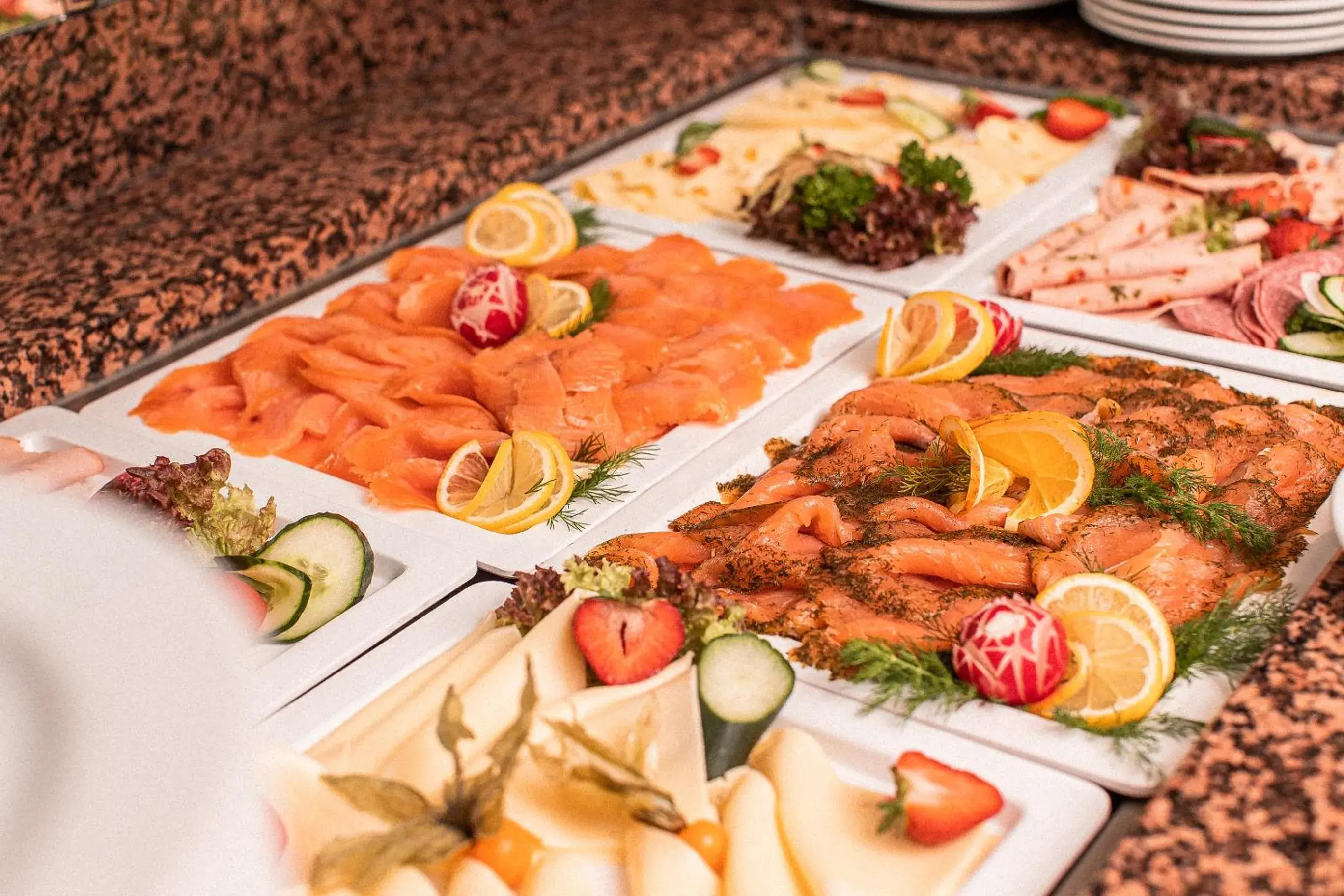 Buffet breakfast in PLAZA Hotel Gelsenkirchen Buffet breakfast in PLAZA Hotel Gelsenkirchen