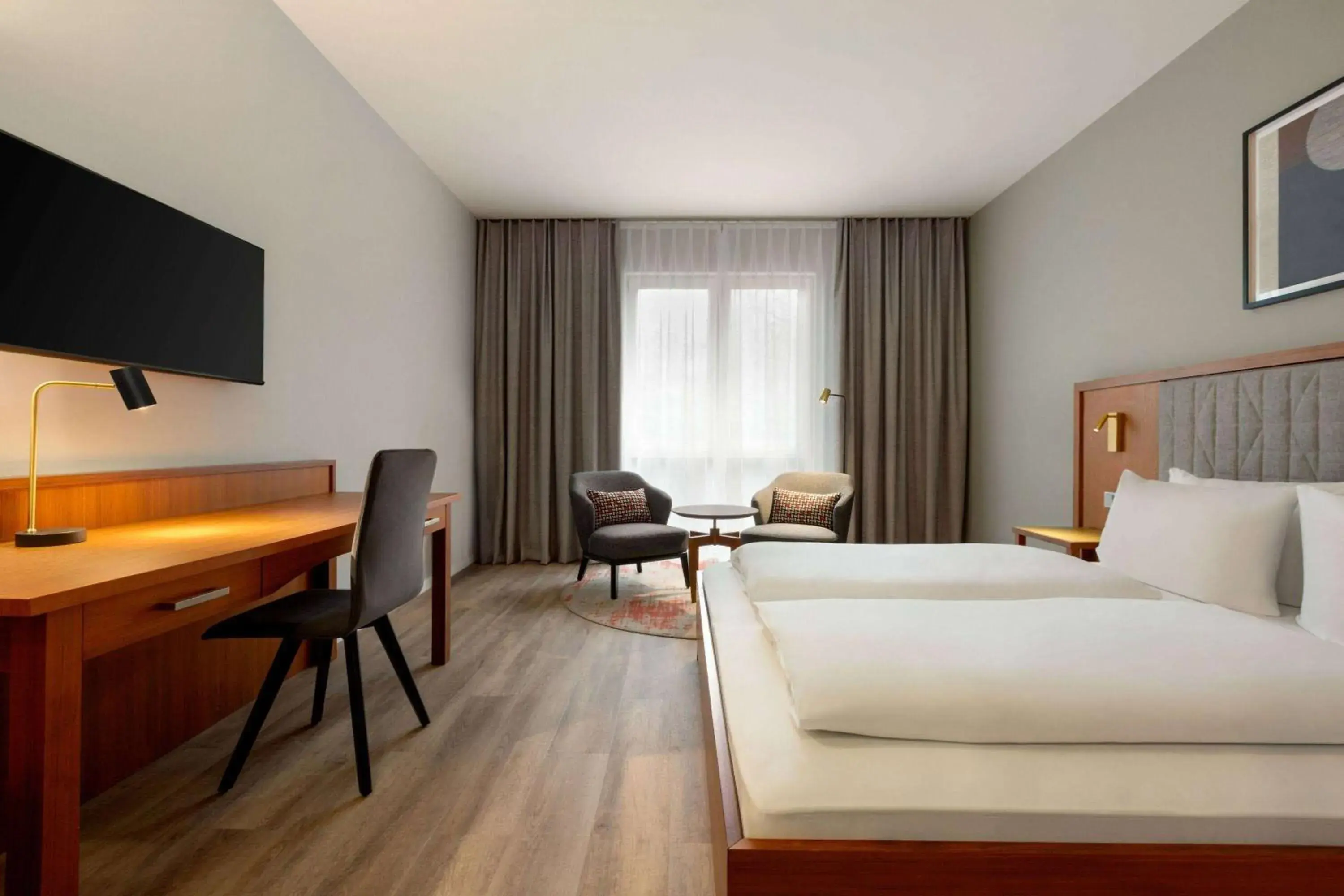 Bed in Ramada by Wyndham Duesseldorf Ratingen Bed in Ramada by Wyndham Duesseldorf Ratingen