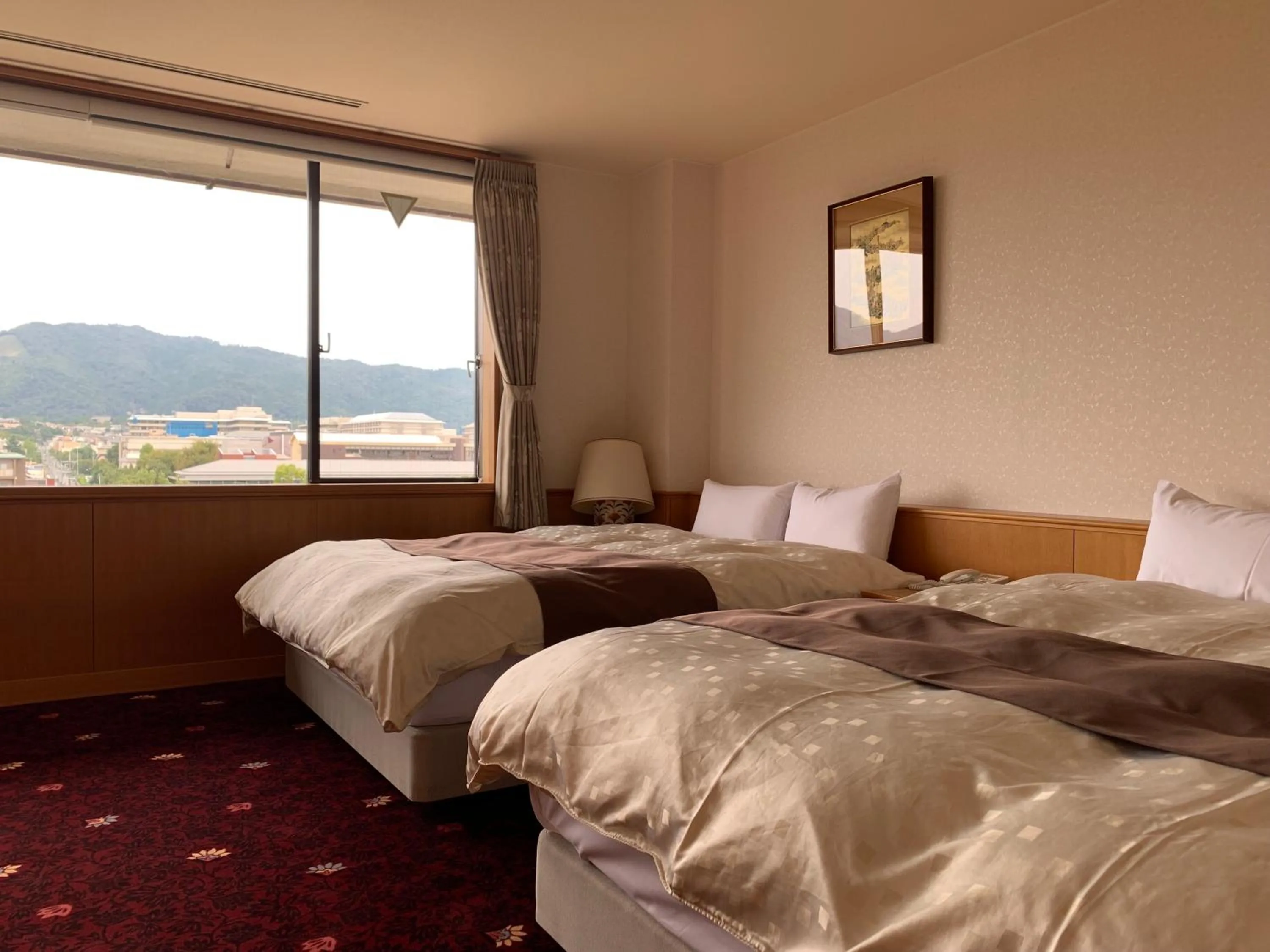 Bed in KKR Kyoto Kuniso