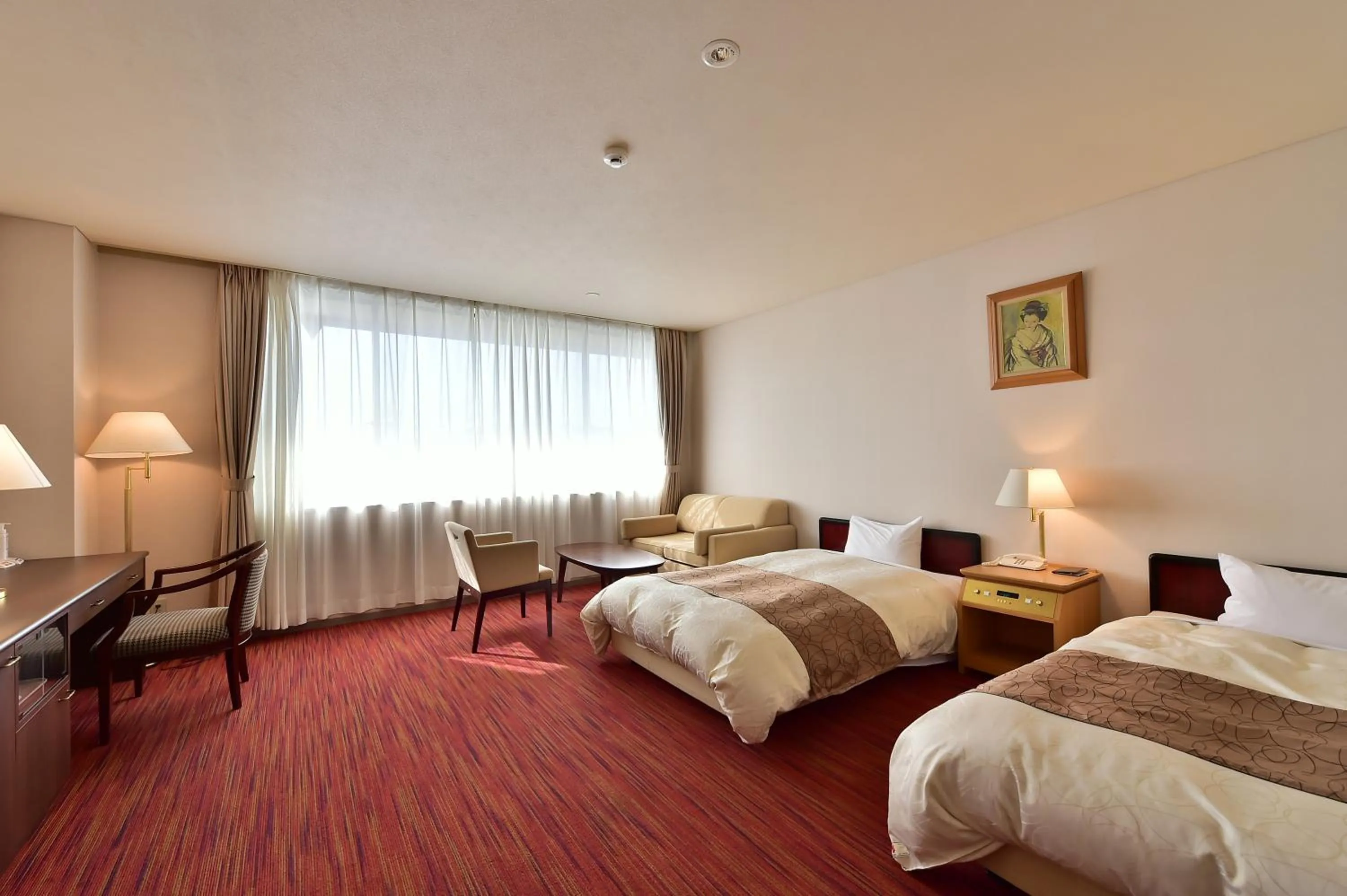 Bed in KKR Kyoto Kuniso