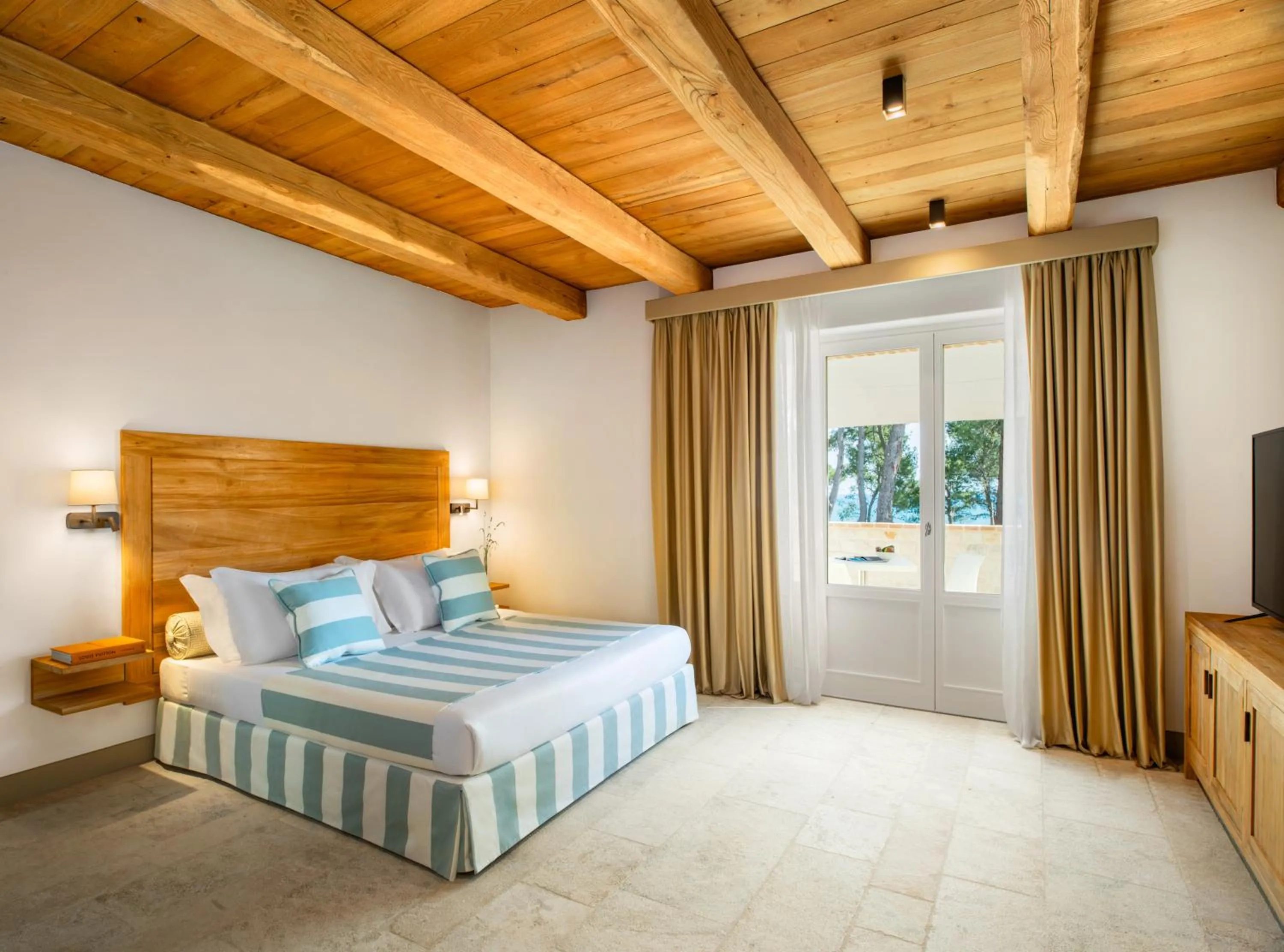 Balcony/Terrace, Bed in San Michele Relais & Spa