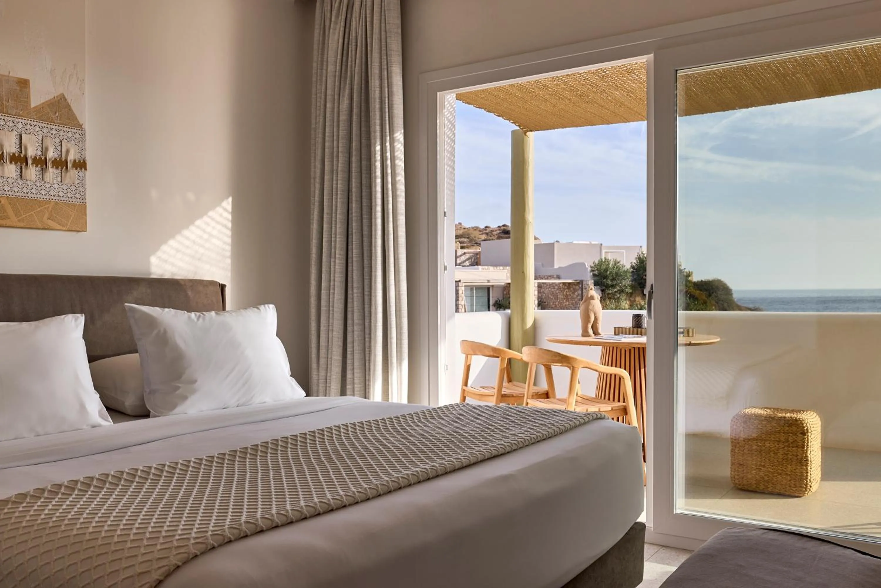 View (from property/room), Bed in Artemis Seaside Resort