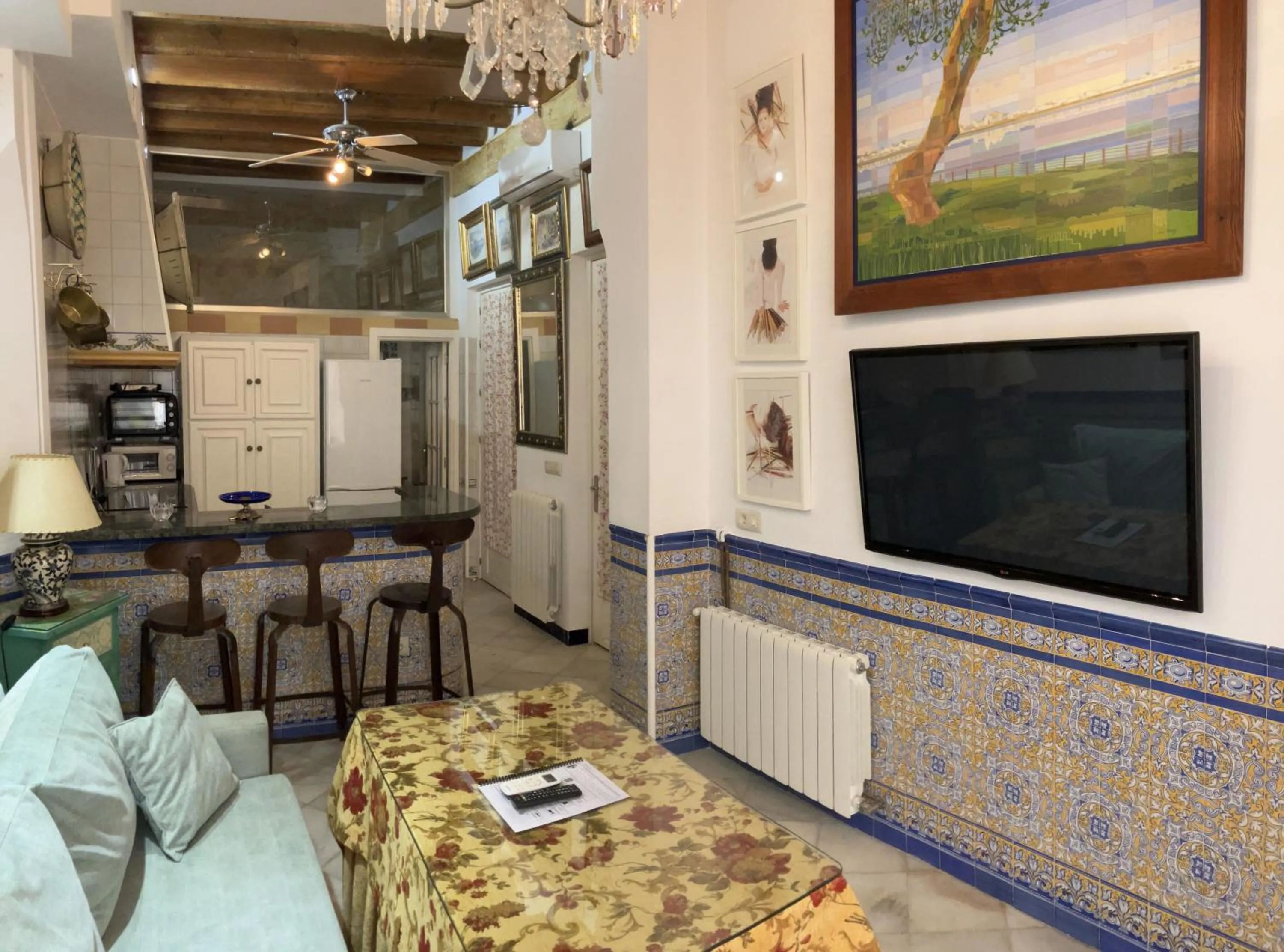 Living room in PuraSevilla apartments