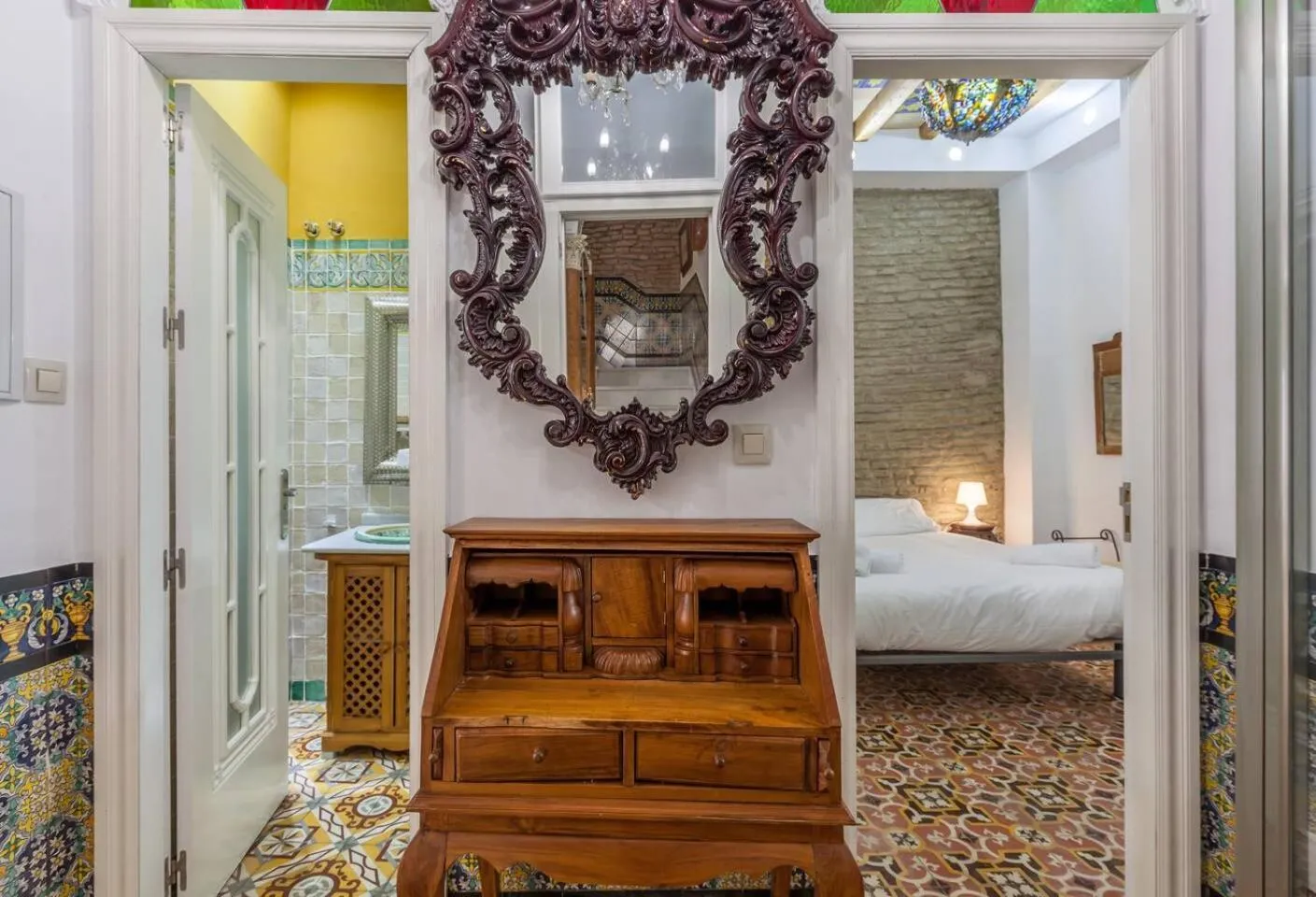 Bed in PuraSevilla apartments