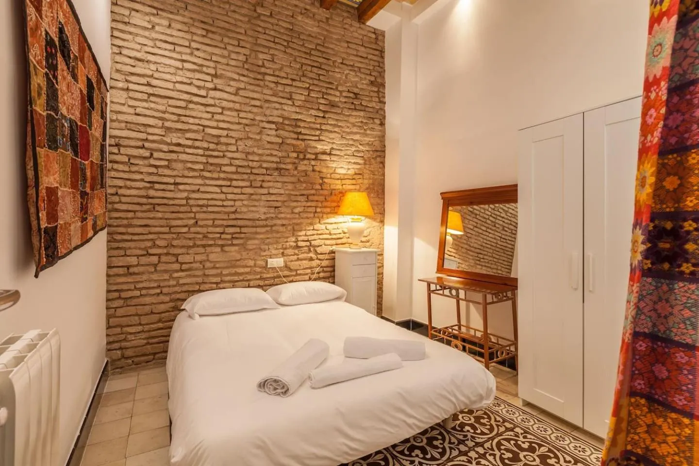 Bedroom, Bed in PuraSevilla apartments