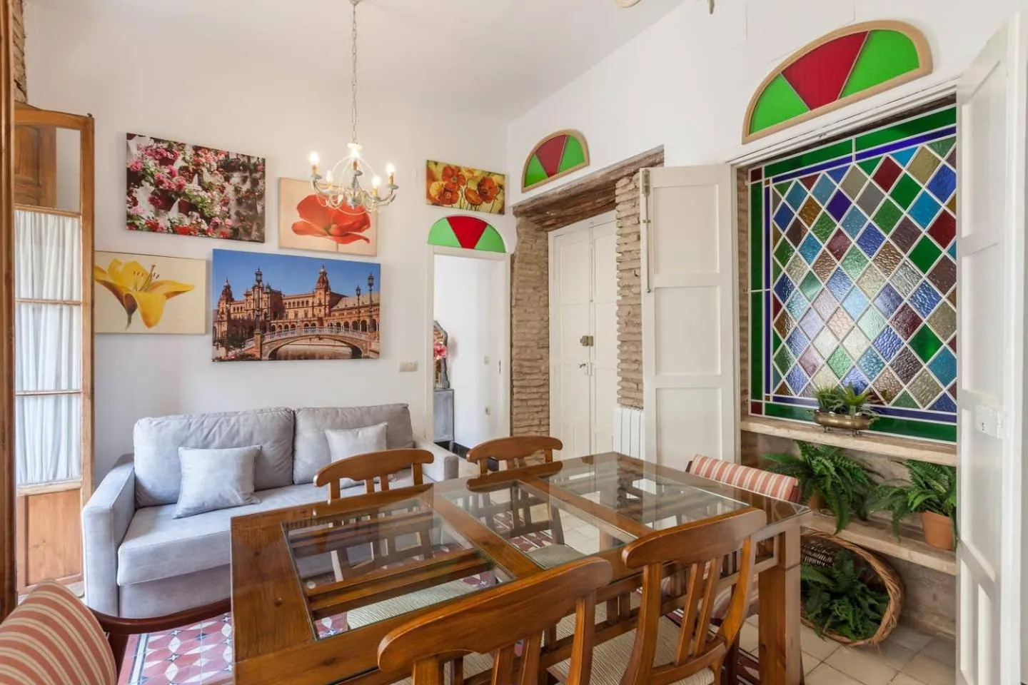 Living room in PuraSevilla apartments