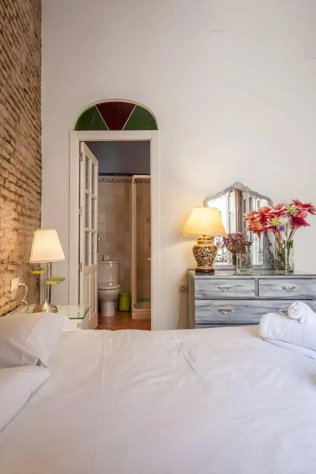 Bedroom, Bed in PuraSevilla apartments