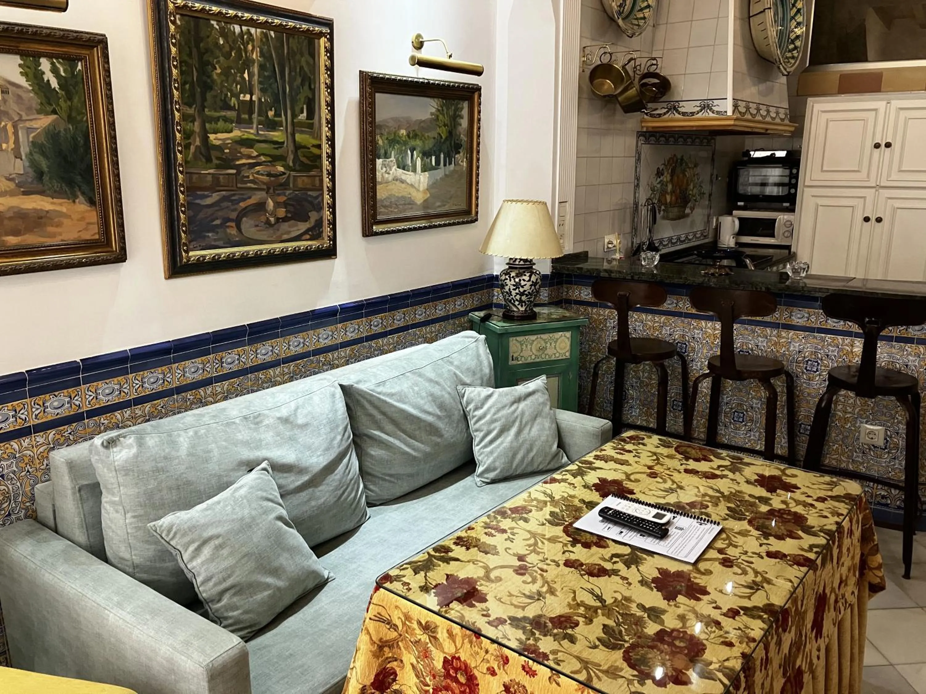 Living room in PuraSevilla apartments