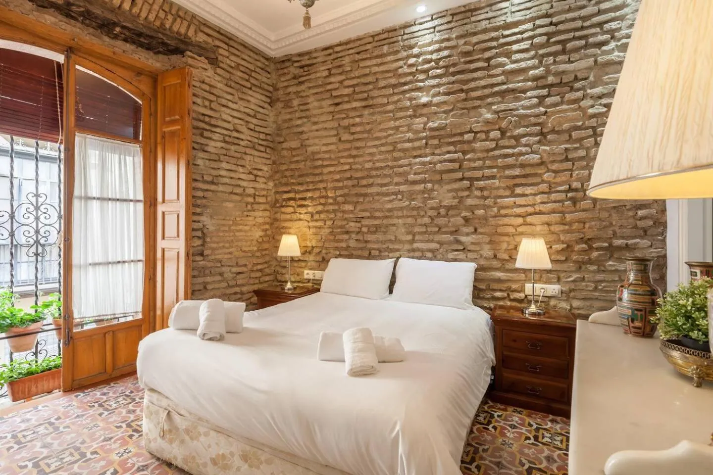 Bed in PuraSevilla apartments