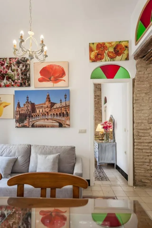 Living room in PuraSevilla apartments