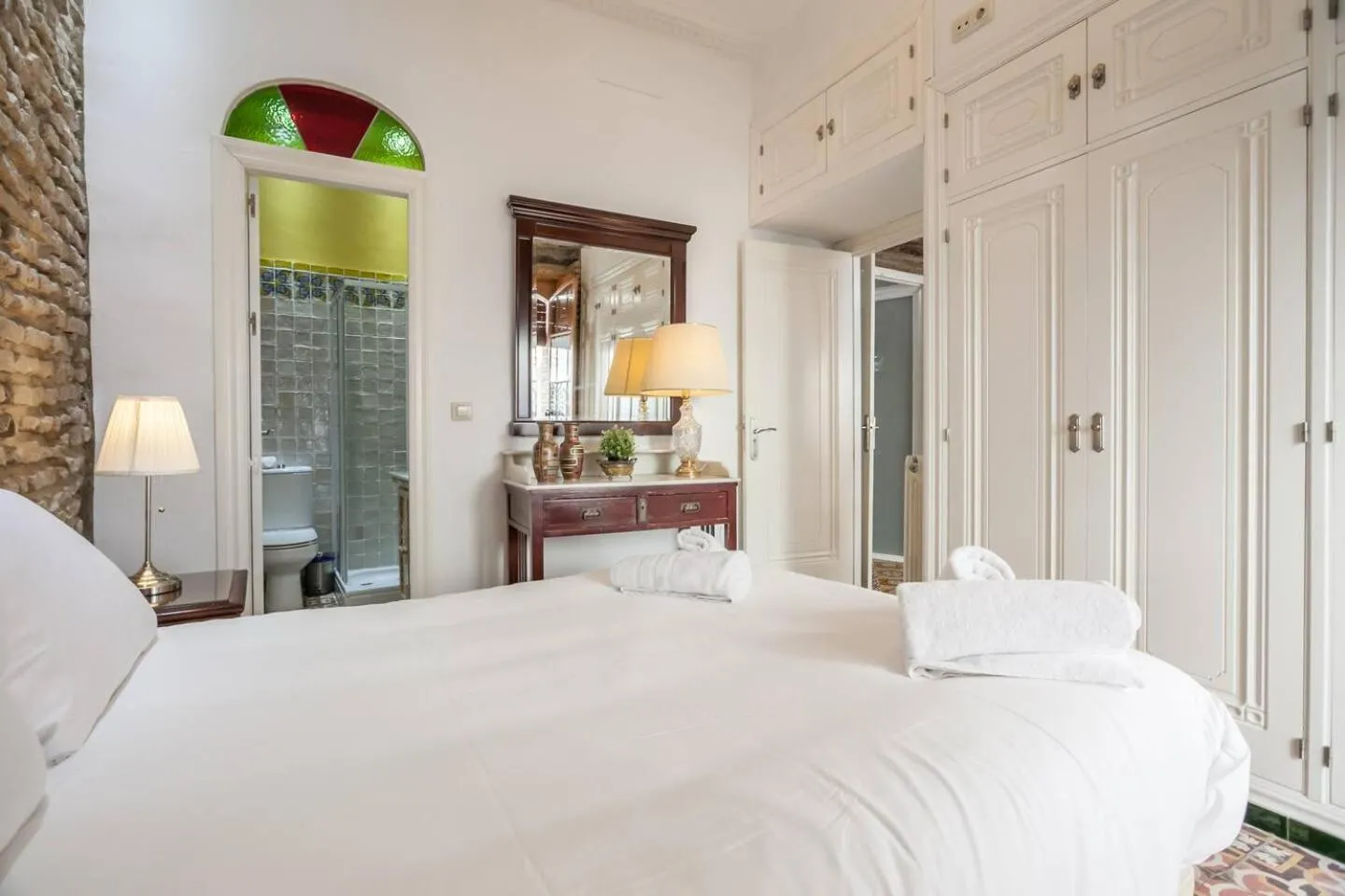 Bed in PuraSevilla apartments