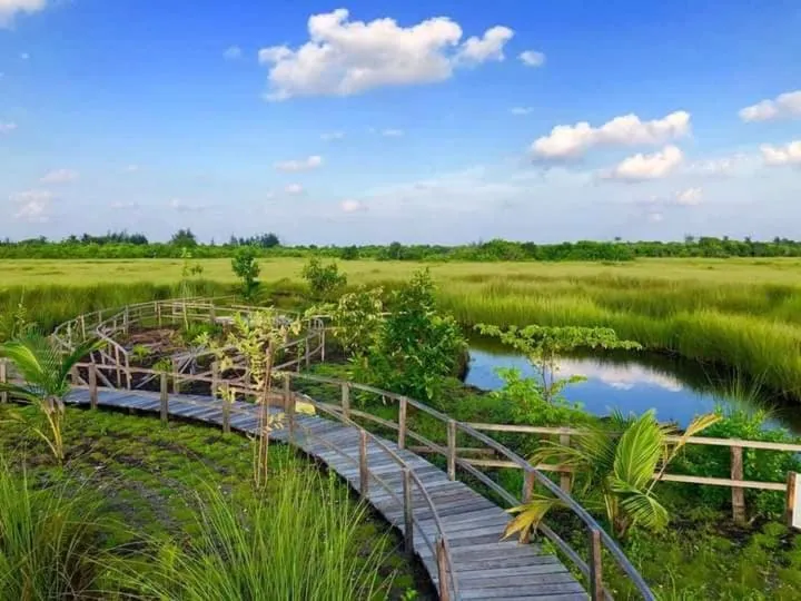 Natural landscape in Charming Holiday Lodge
