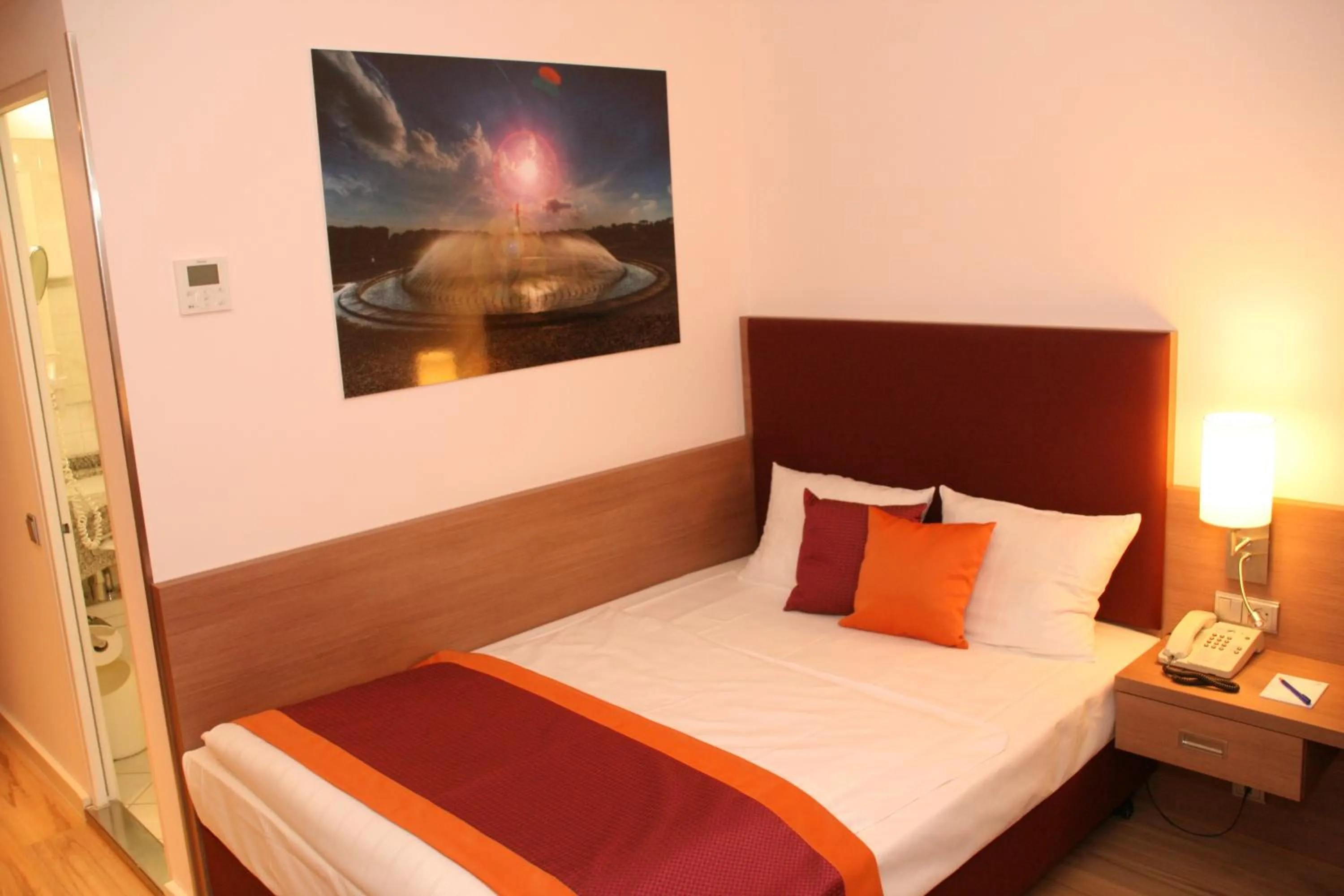 Decorative detail, Bed in Congress Hotel am Stadtpark