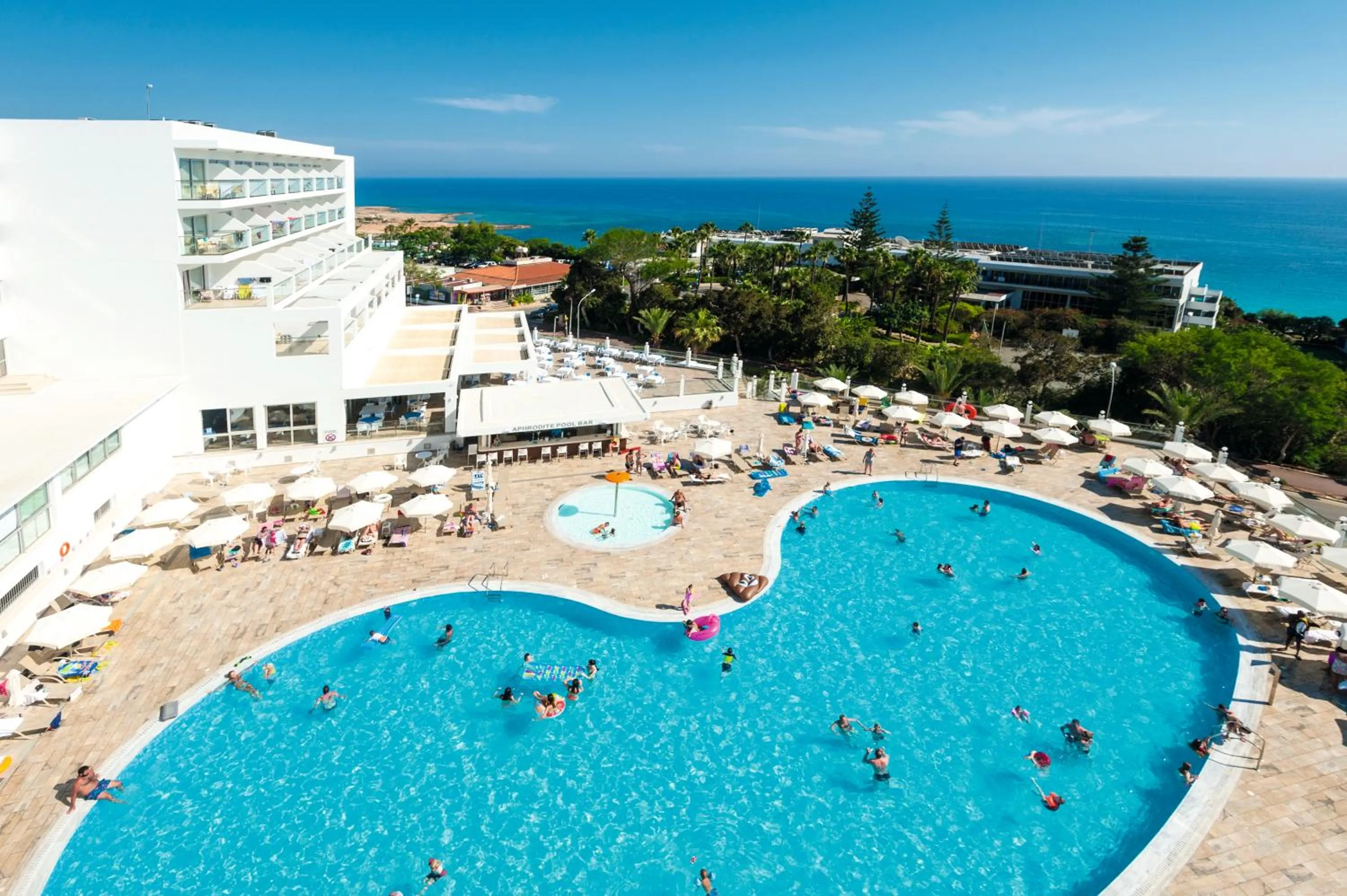 Pool view in Tofinis Hotel