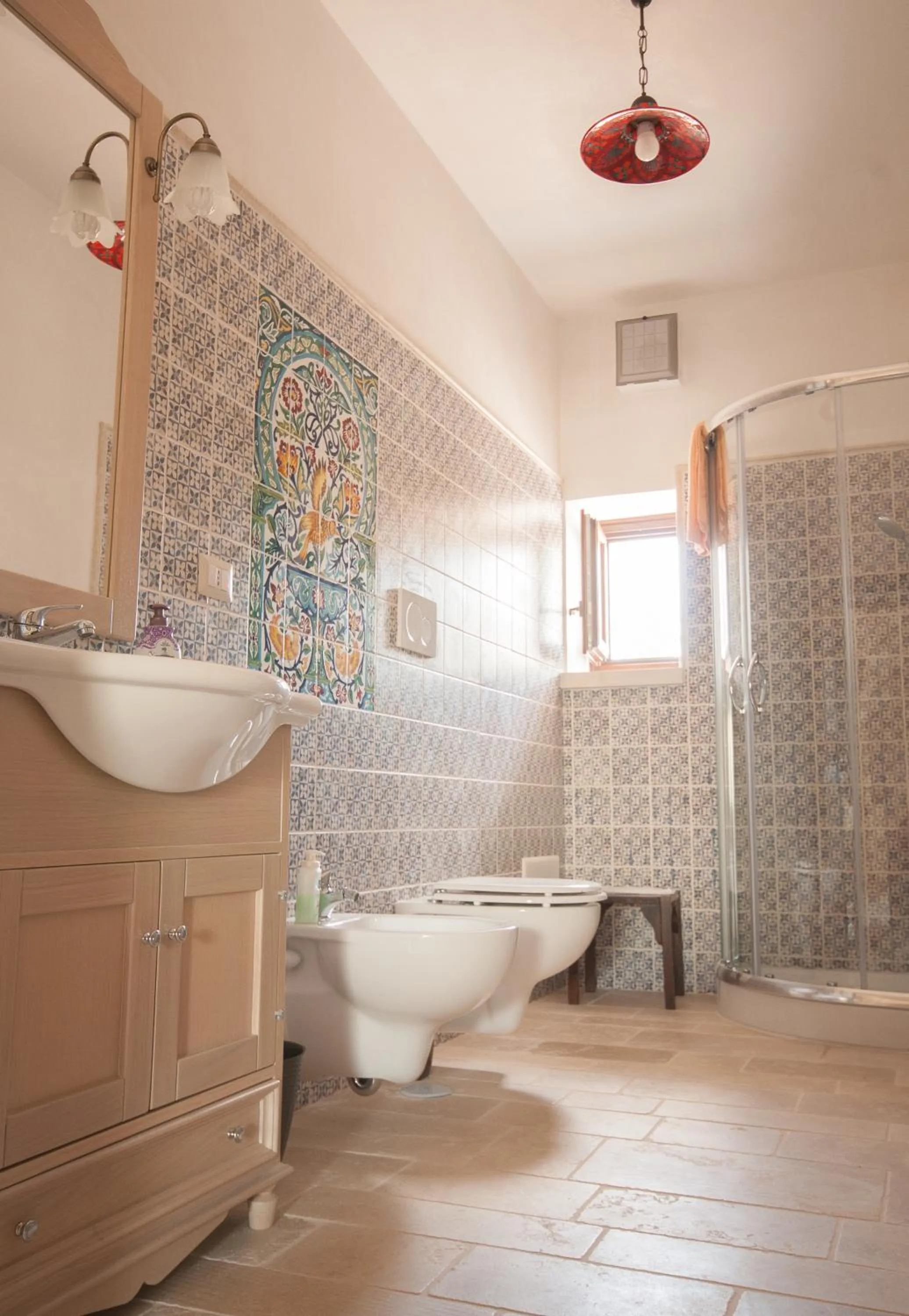 Shower in Resort Masseria Cecato