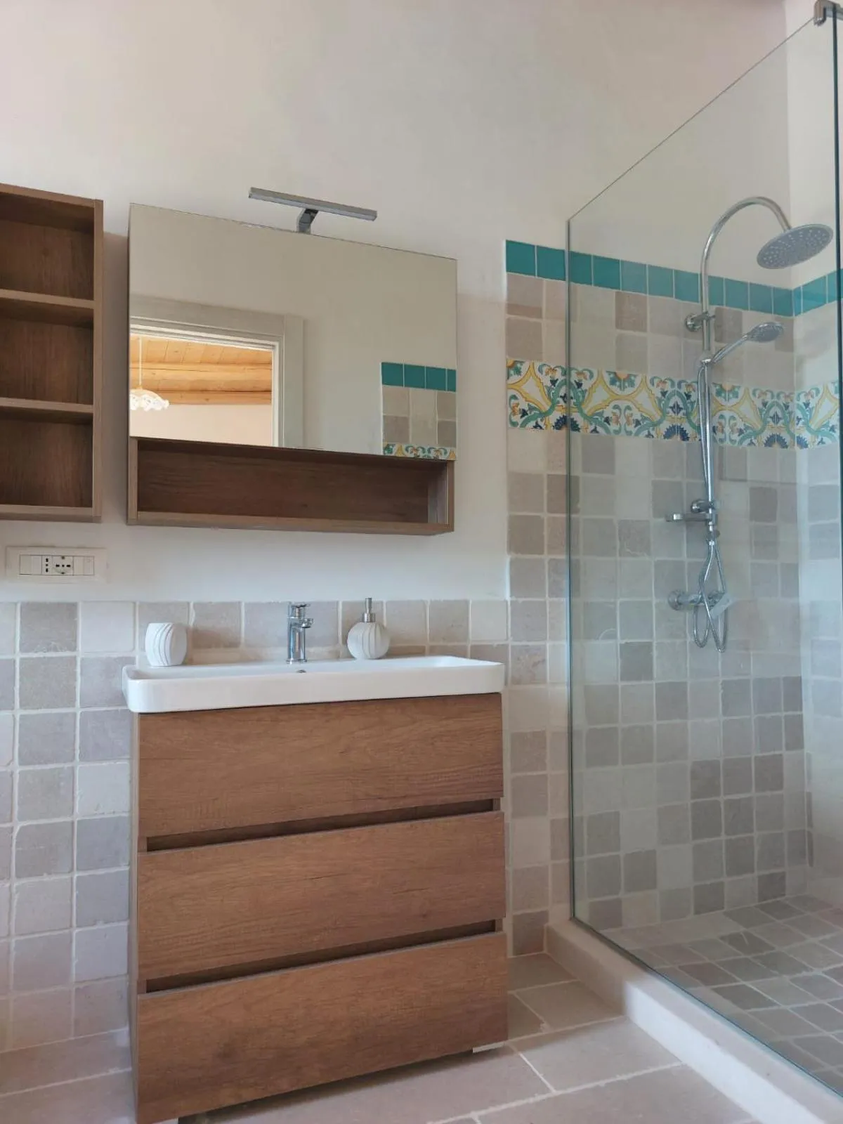 Shower in Resort Masseria Cecato