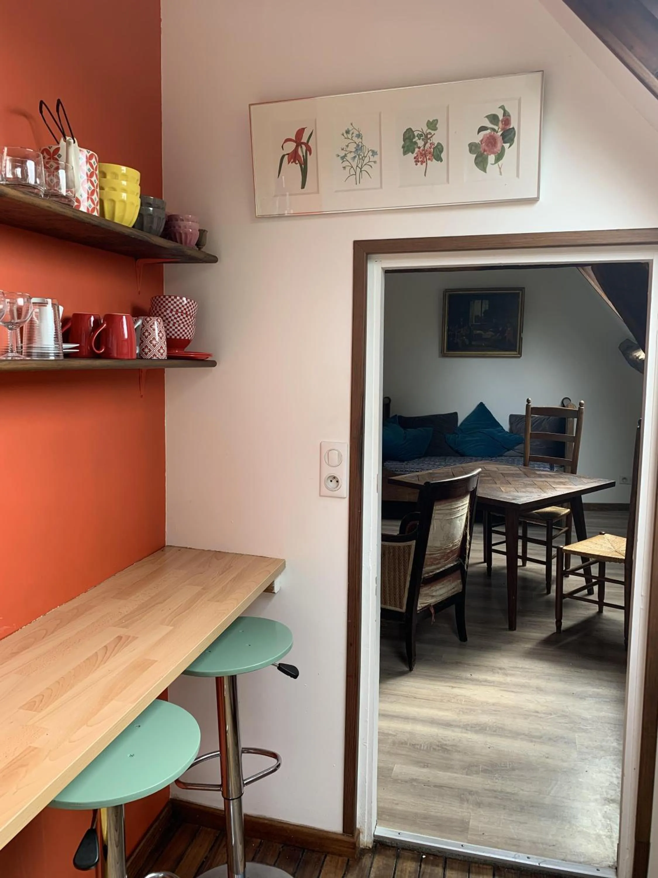 Kitchen or kitchenette in Château d'Harcelaines